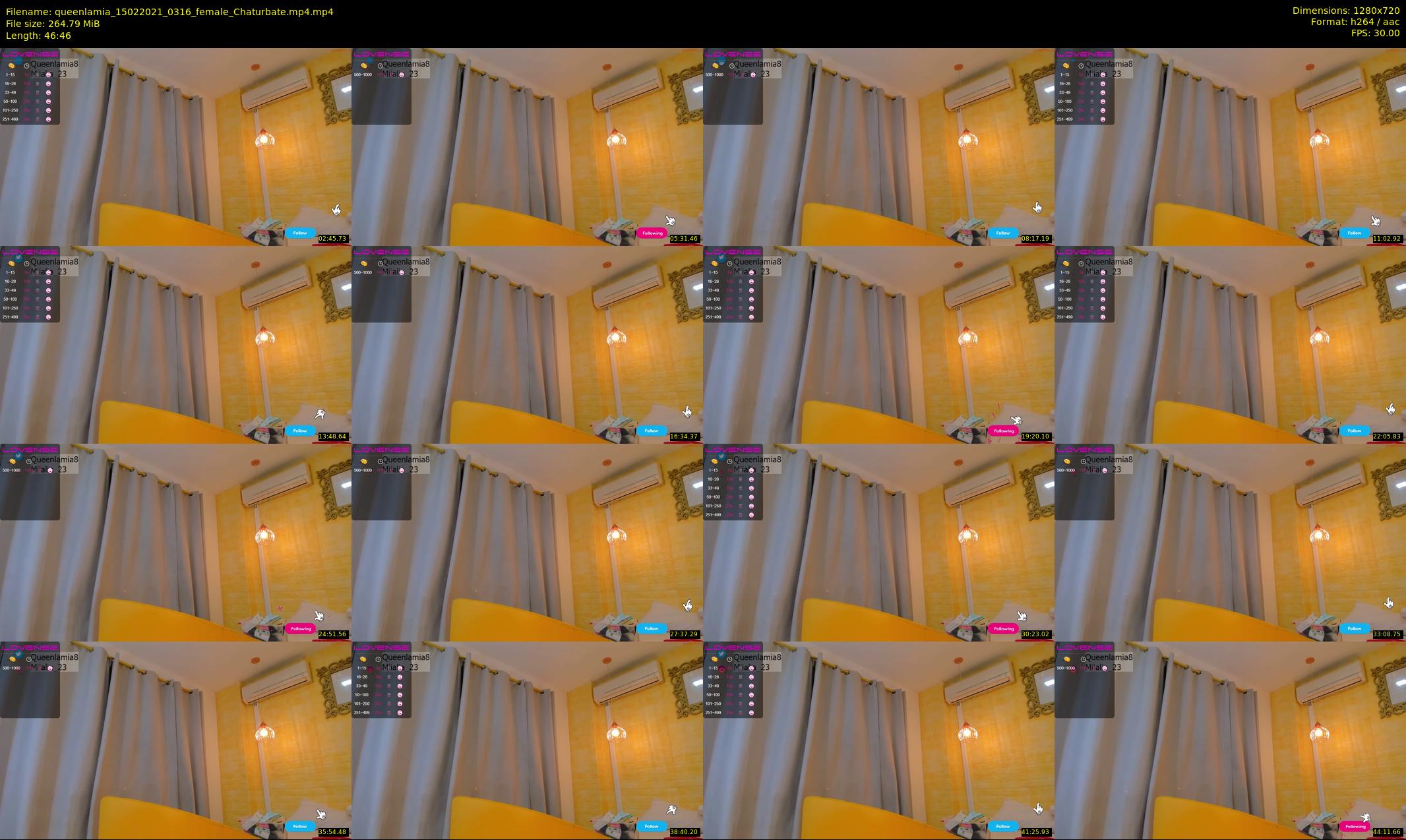 queenlamia — 47 minute Chaturbate female cam show recording, 720p, Feb 15, 2021