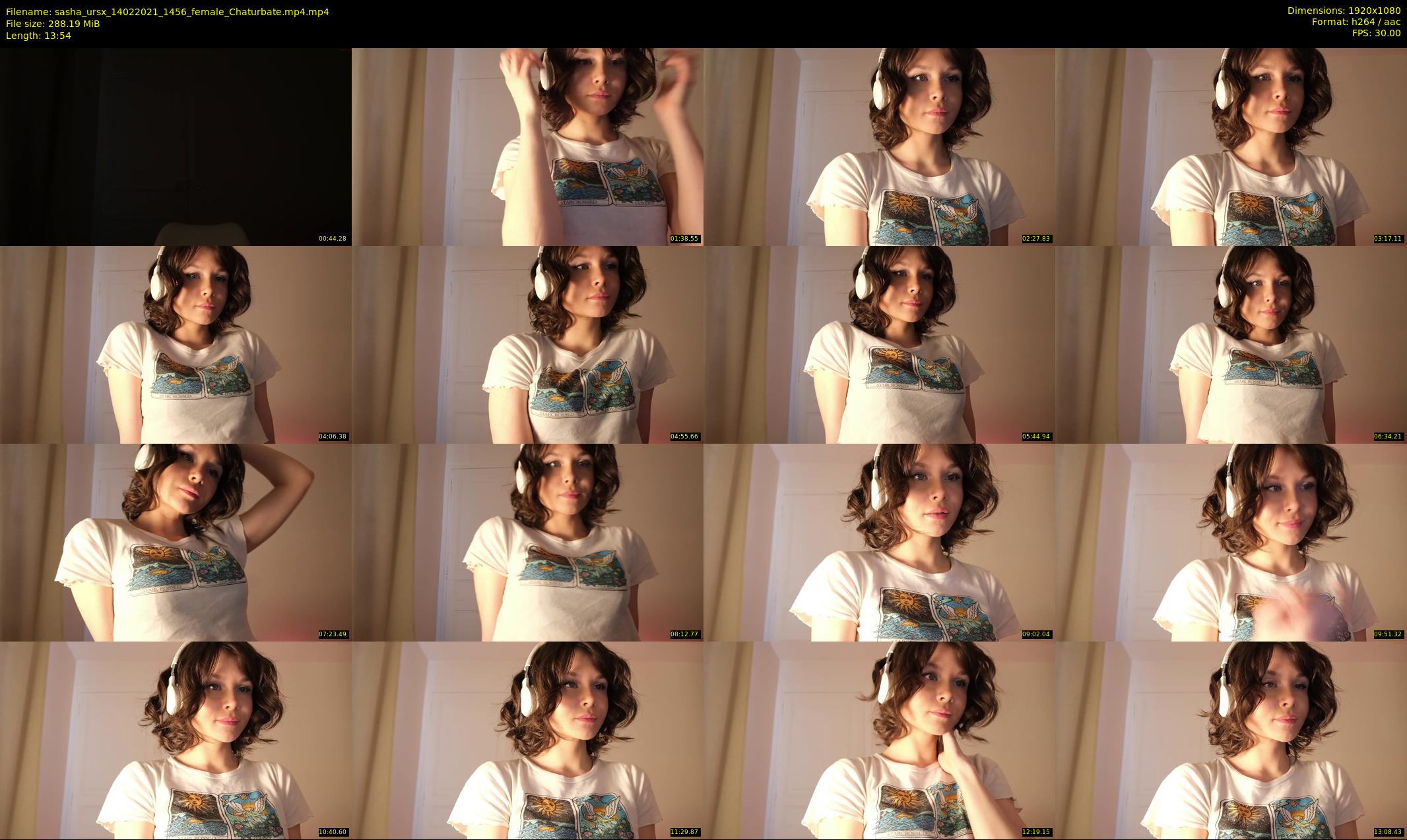 sasha_ursx — 14 minute Chaturbate female cam show recording, 1080p, Feb 14, 2021