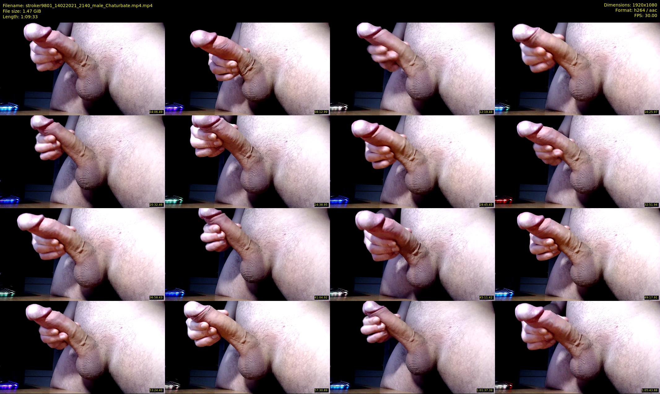 stroker9801 — 70 minute Chaturbate male cam show recording, 1080p, Feb 14, 2021