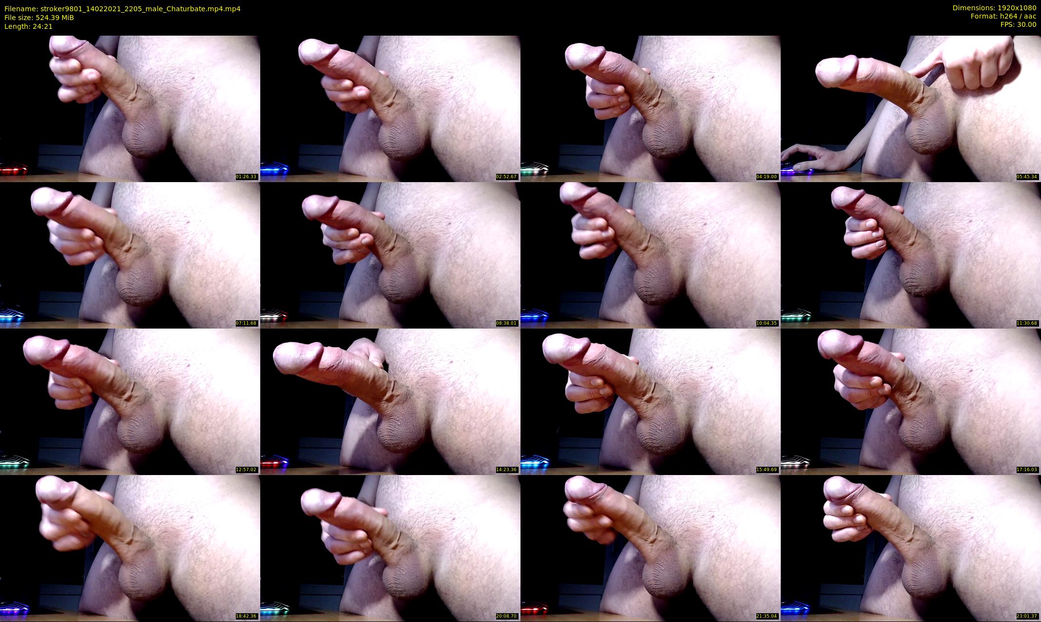 stroker9801 — 25 minute Chaturbate male cam show recording, 1080p, Feb 14, 2021