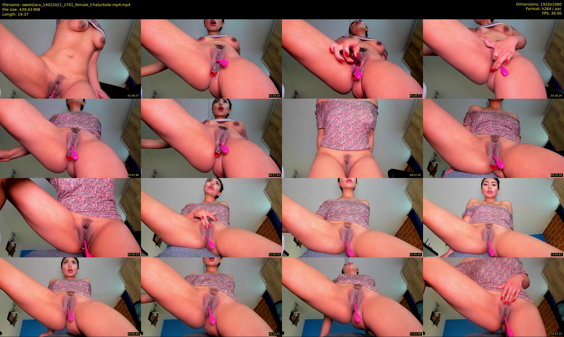 sweetzara — 20 minute Chaturbate female cam show recording, 1080p, Feb 14, 2021