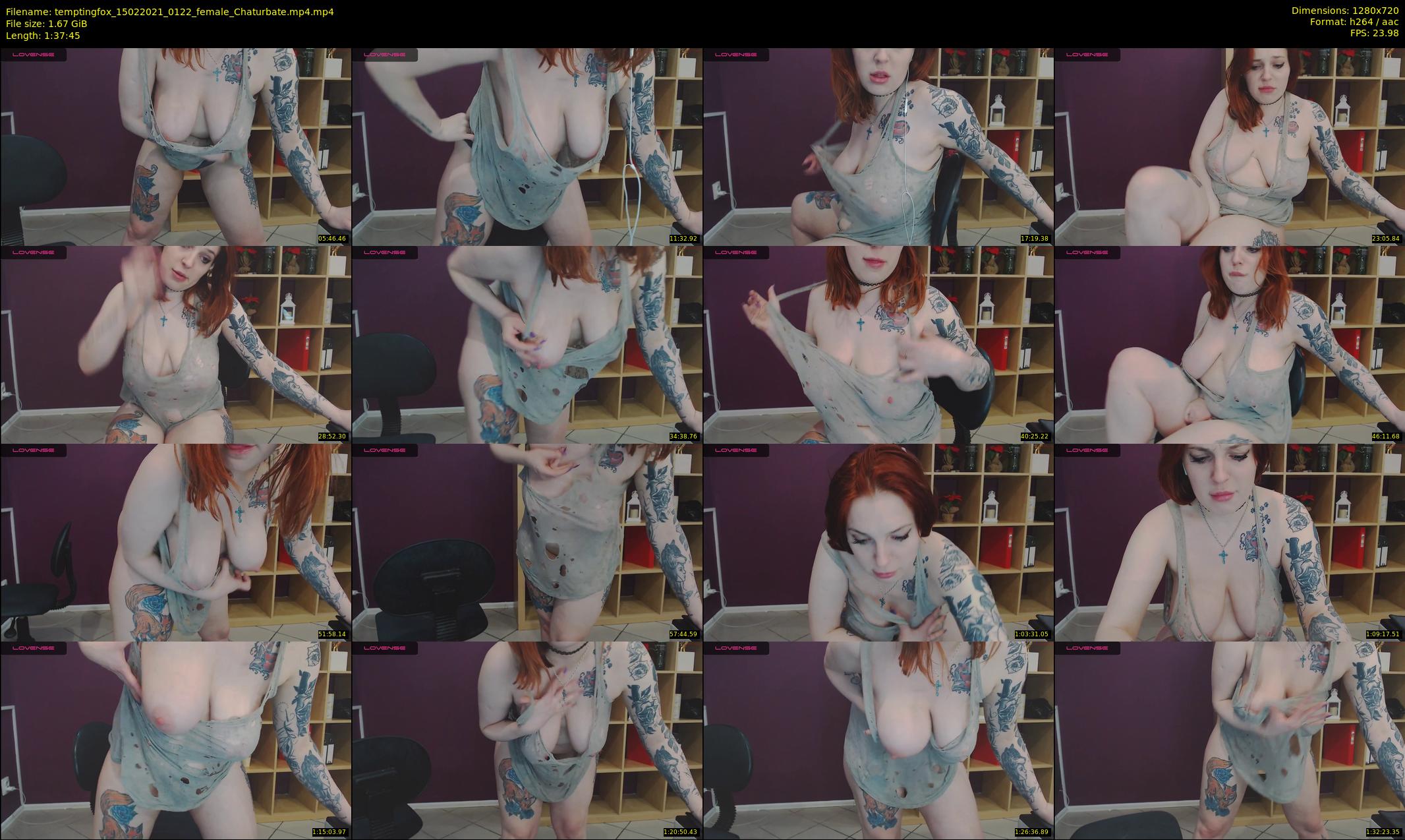 temptingfox — 98 minute Chaturbate female cam show recording, 720p, Feb 15, 2021