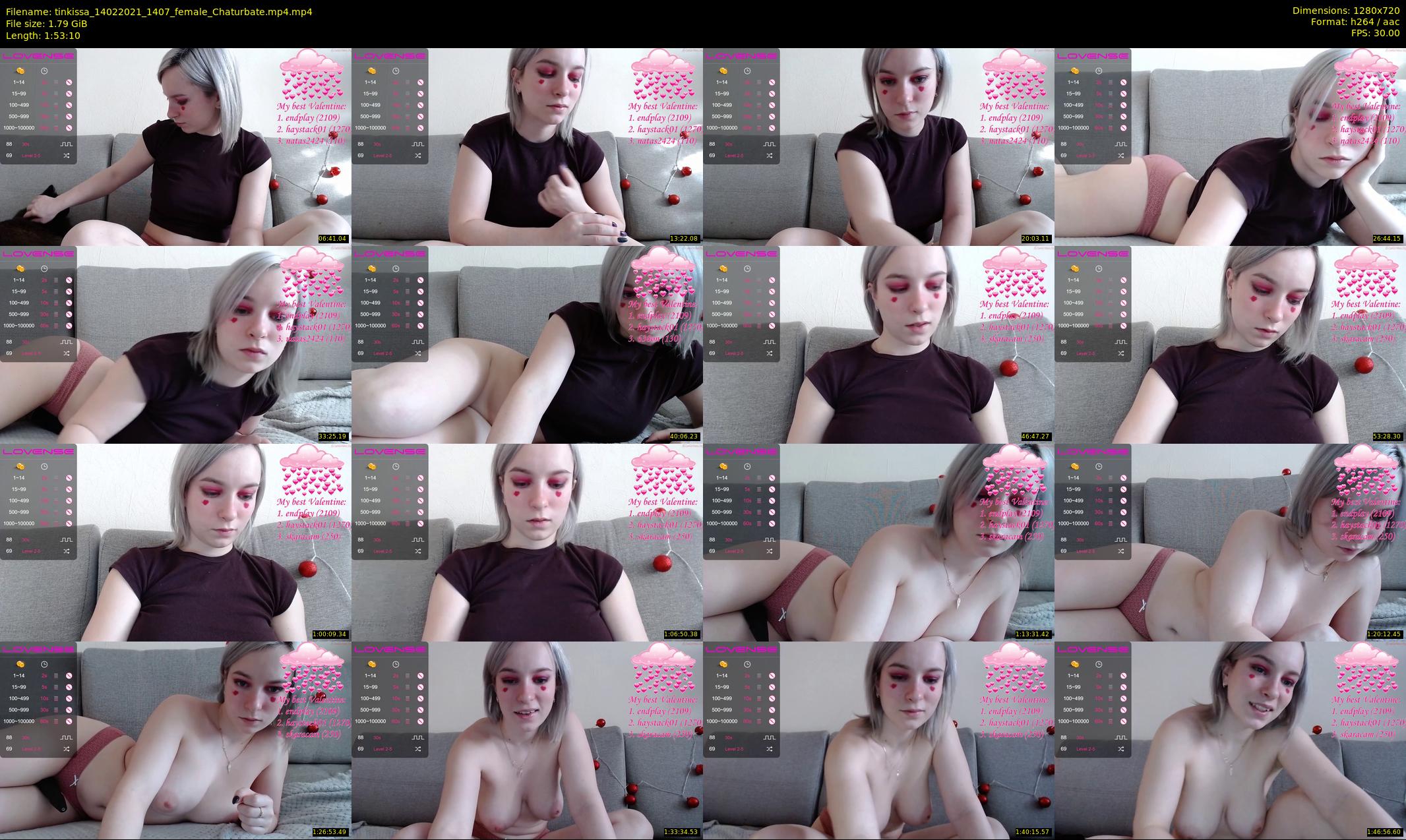 tinkissa — 114 minute Chaturbate couple cam show recording, 720p, Feb 14, 2021