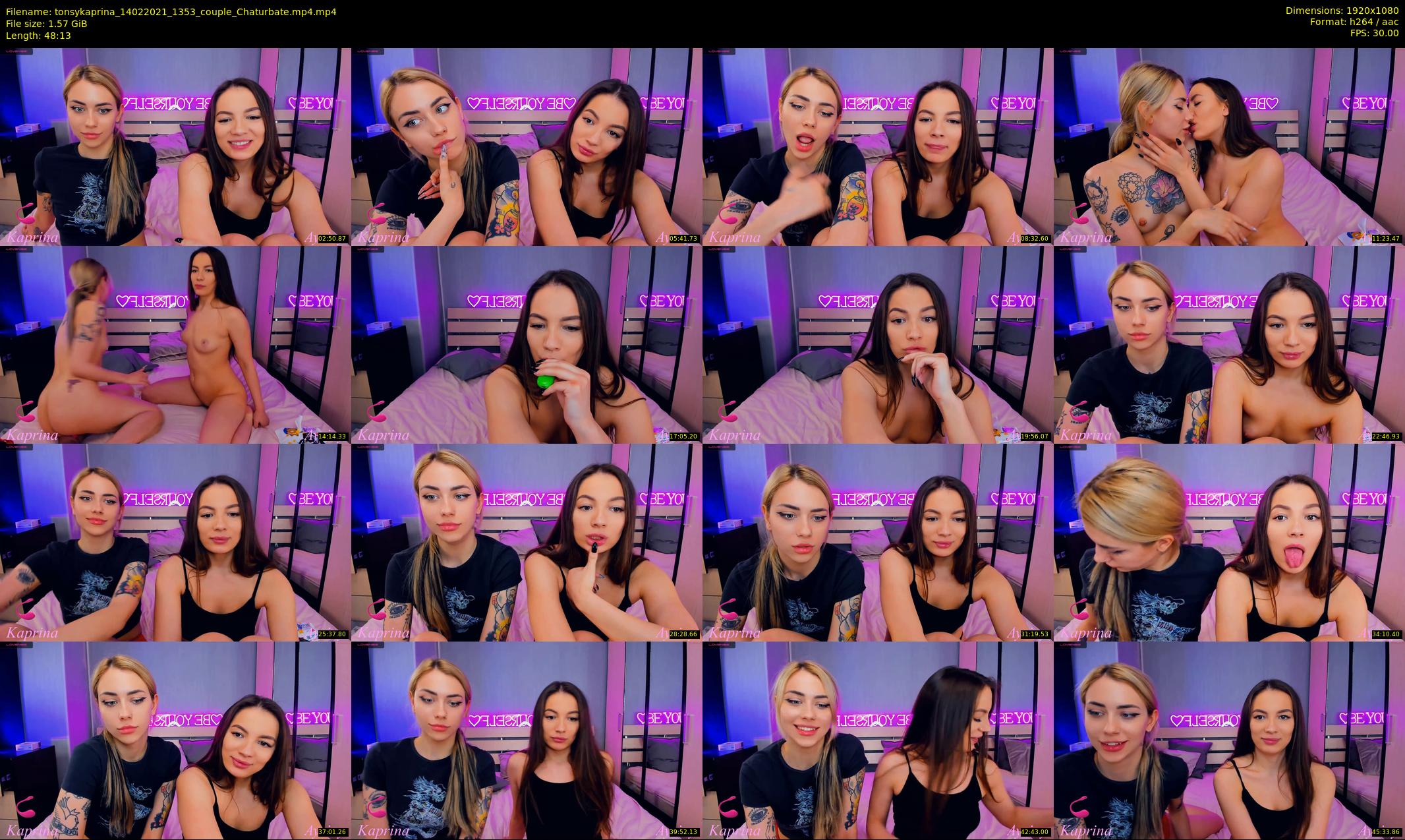 tonsykaprina — 49 minute Chaturbate couple cam show recording, 1080p, Feb 14, 2021