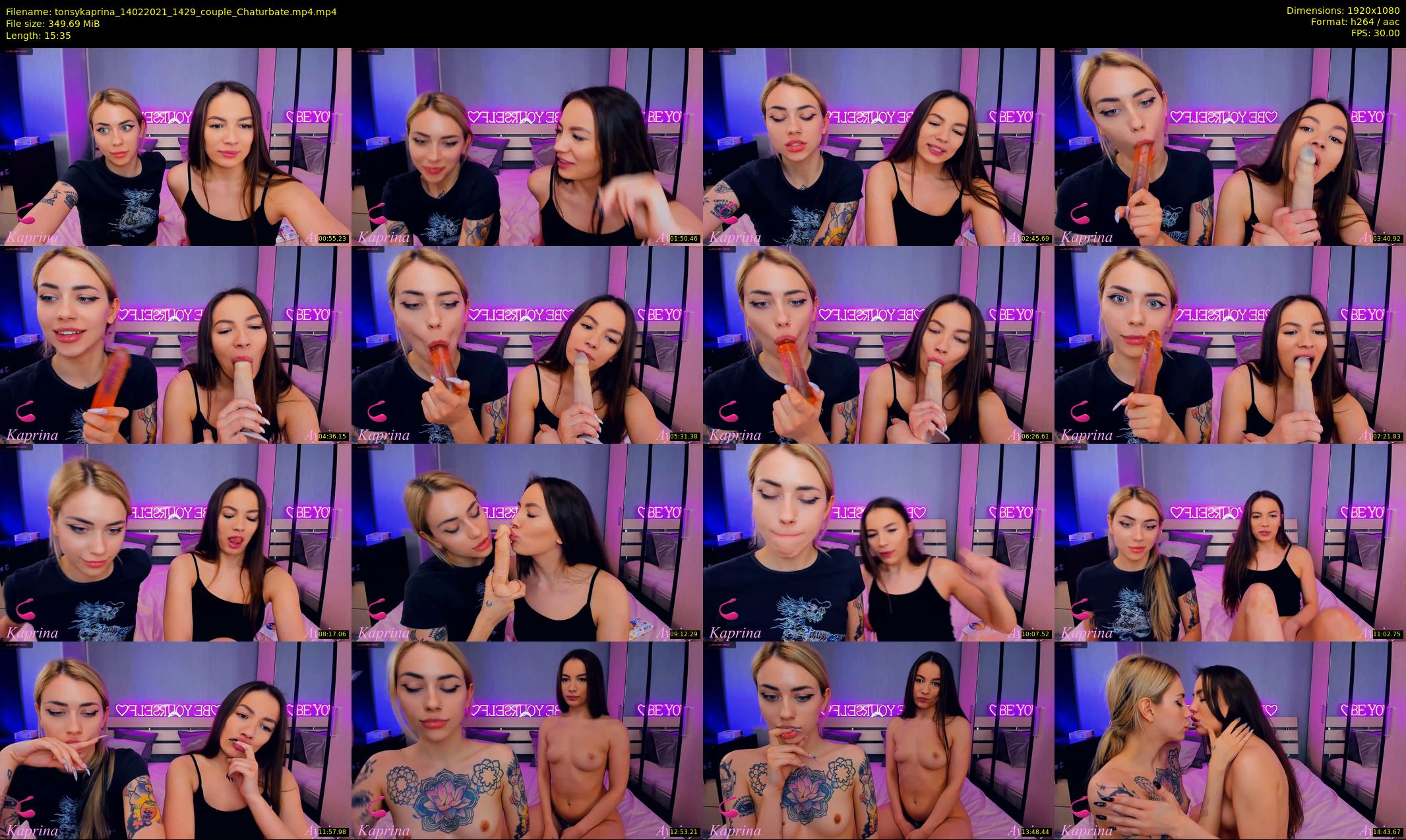 tonsykaprina — 16 minute Chaturbate couple cam show recording, 1080p, Feb 14, 2021