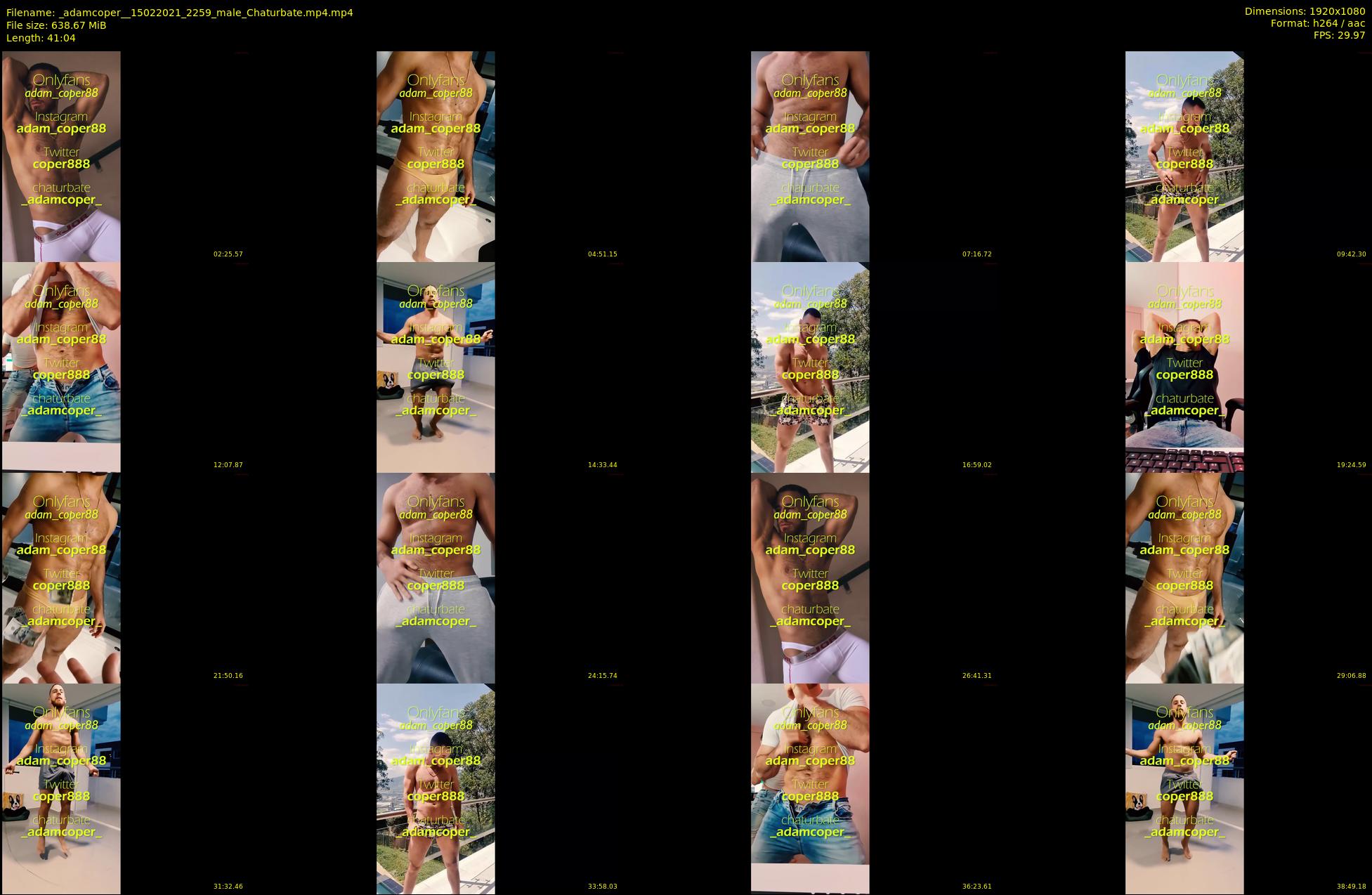 _adamcoper_ — 42 minute Chaturbate male cam show recording, 1080p, Feb 15, 2021
