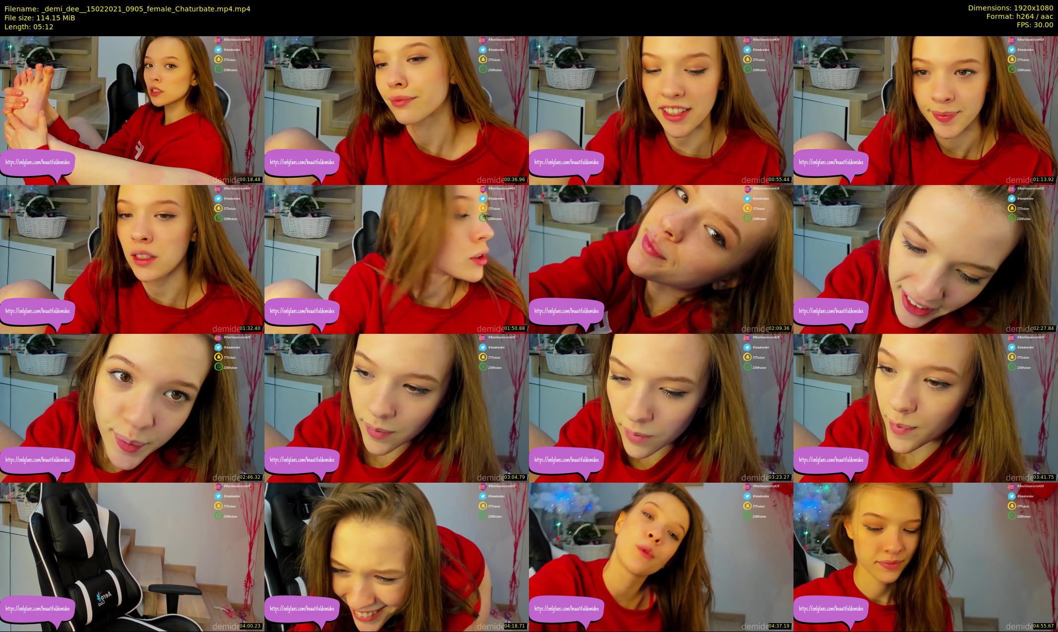 _demi_dee_ — 6 minute Chaturbate female cam show recording, 1080p, Feb 15, 2021