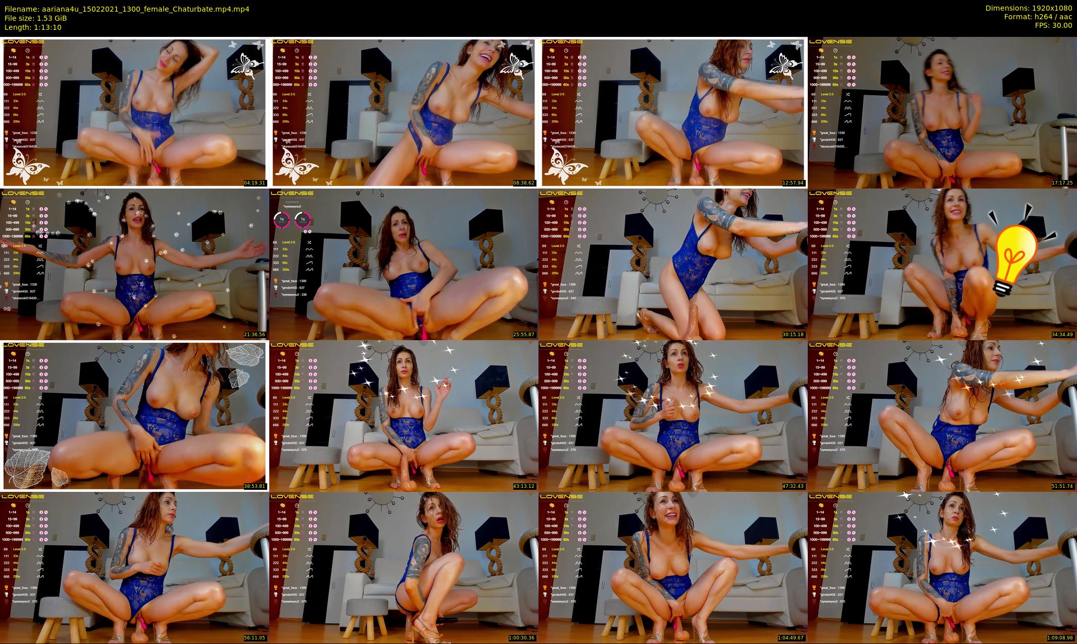 aariana4u — 74 minute Chaturbate female cam show recording, 1080p, Feb 15, 2021