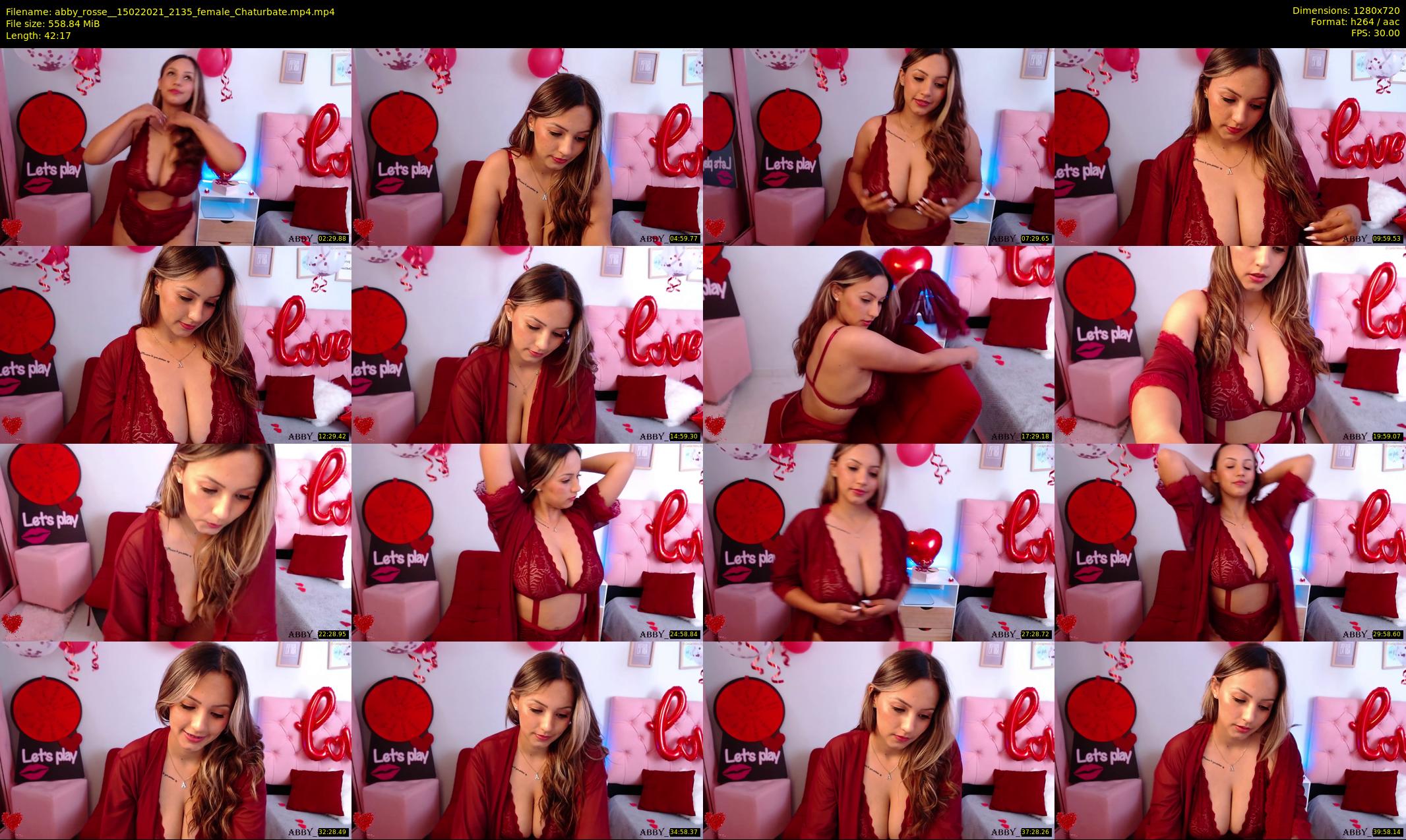 abby_rosse_ — 43 minute Chaturbate female cam show recording, 720p, Feb 15, 2021