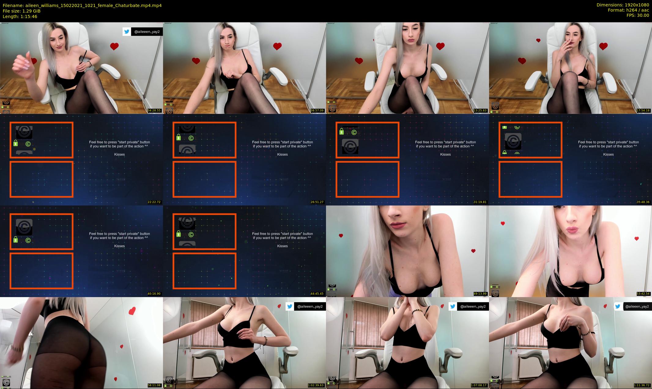 aileen_williams — 76 minute Chaturbate female cam show recording, 1080p, Feb 15, 2021