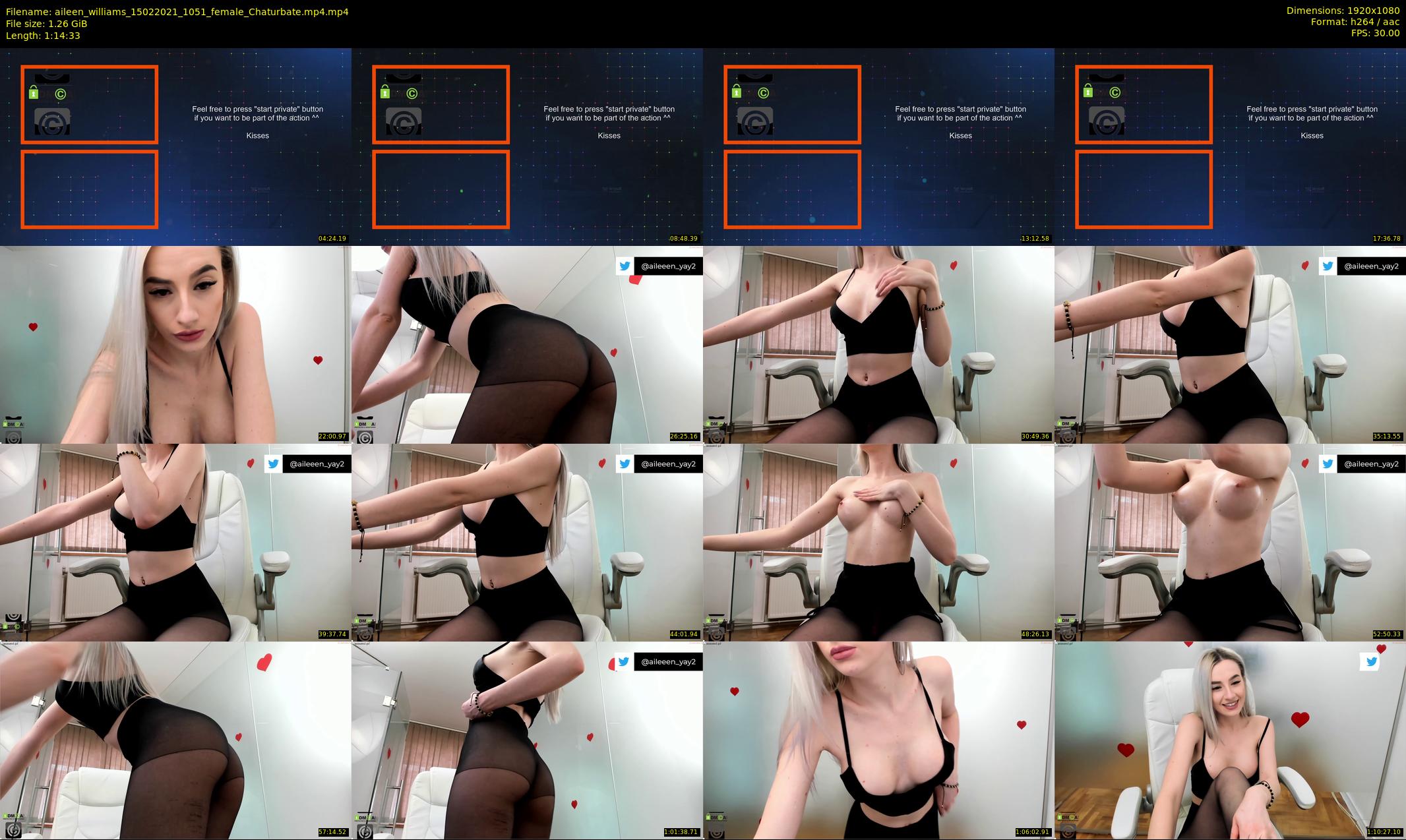 aileen_williams — 75 minute Chaturbate female cam show recording, 1080p, Feb 15, 2021