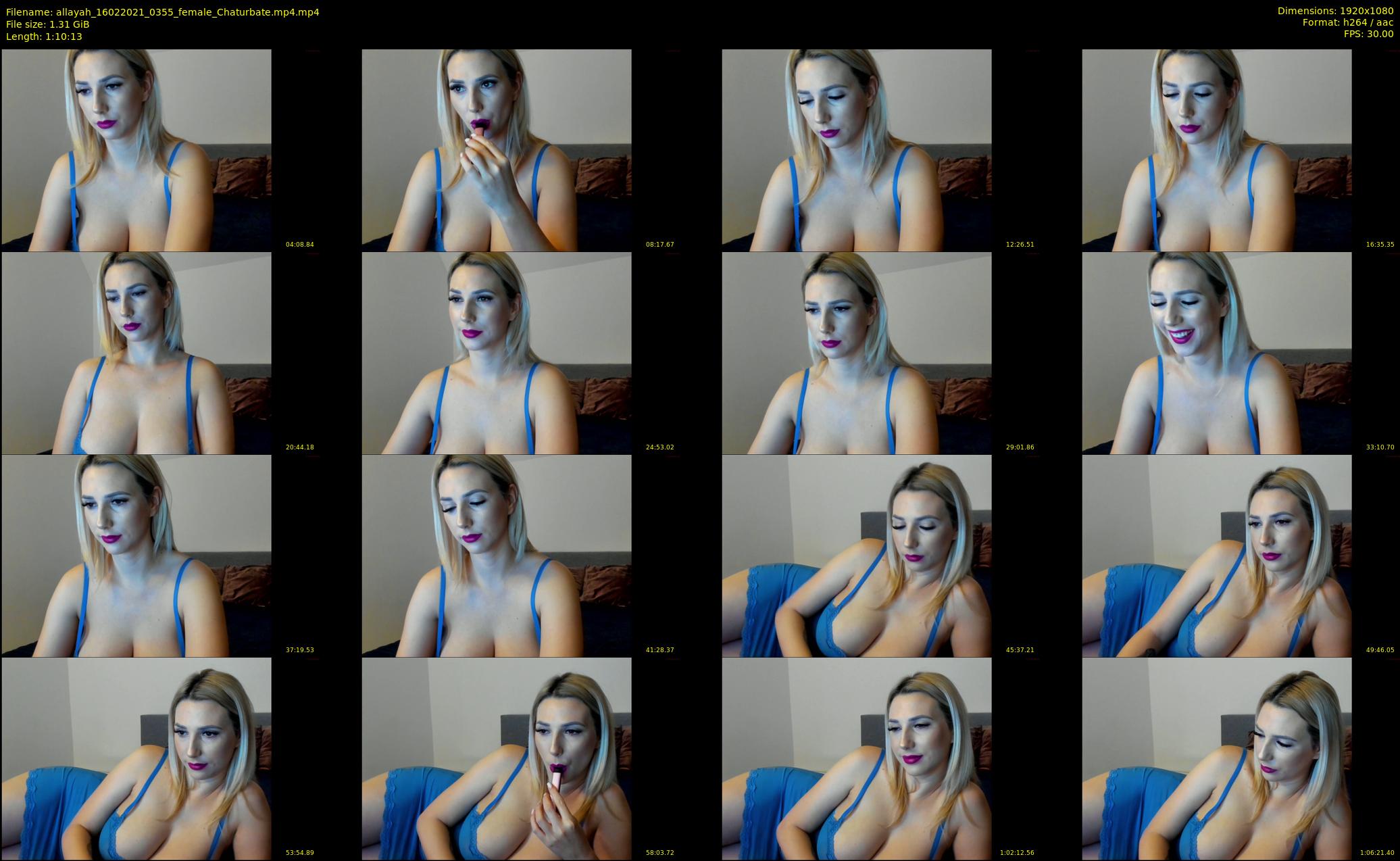 allayah — 71 minute Chaturbate female cam show recording, 1080p, Feb 16, 2021