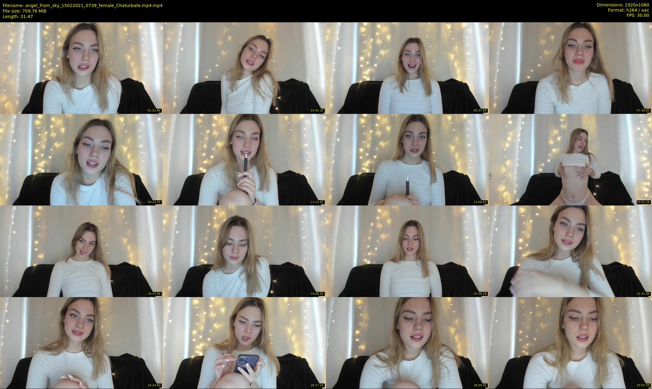 angel_from_sky — 32 minute Chaturbate female cam show recording, 1080p, Feb 15, 2021