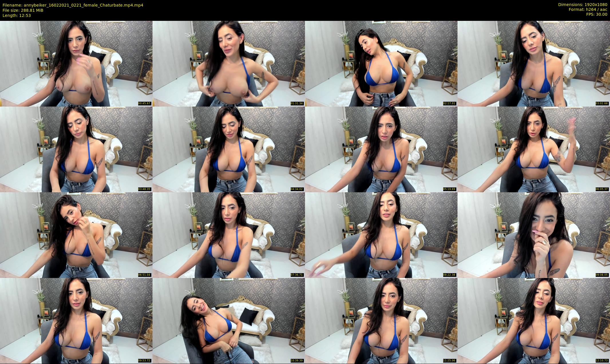 annybeiker — 13 minute Chaturbate female cam show recording, 1080p, Feb 16, 2021