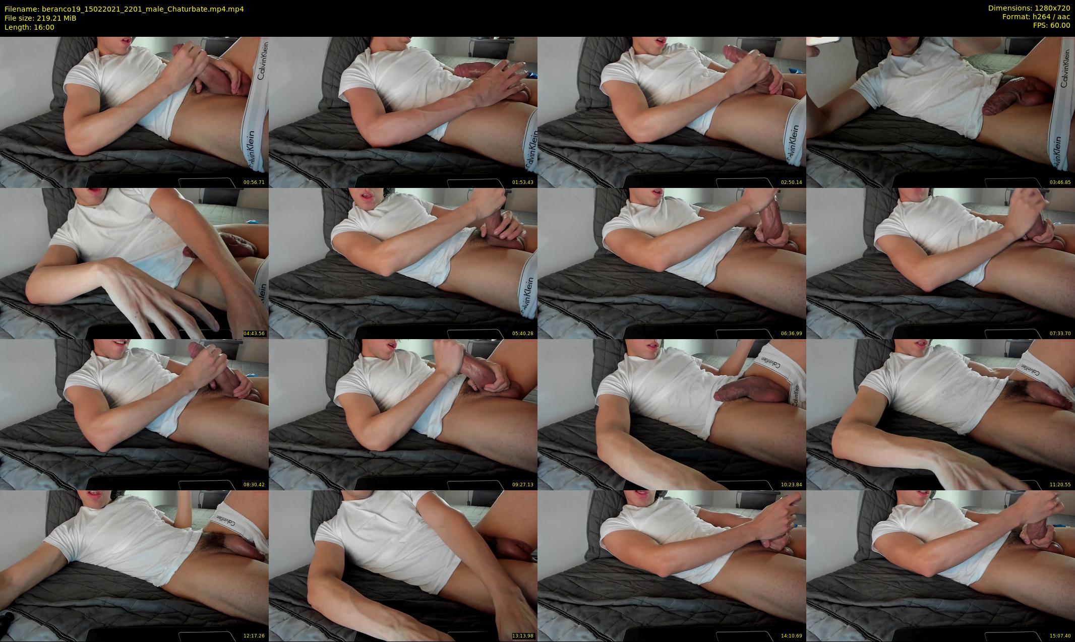 beranco19 — 16 minute Chaturbate male cam show recording, 720p, Feb 15, 2021