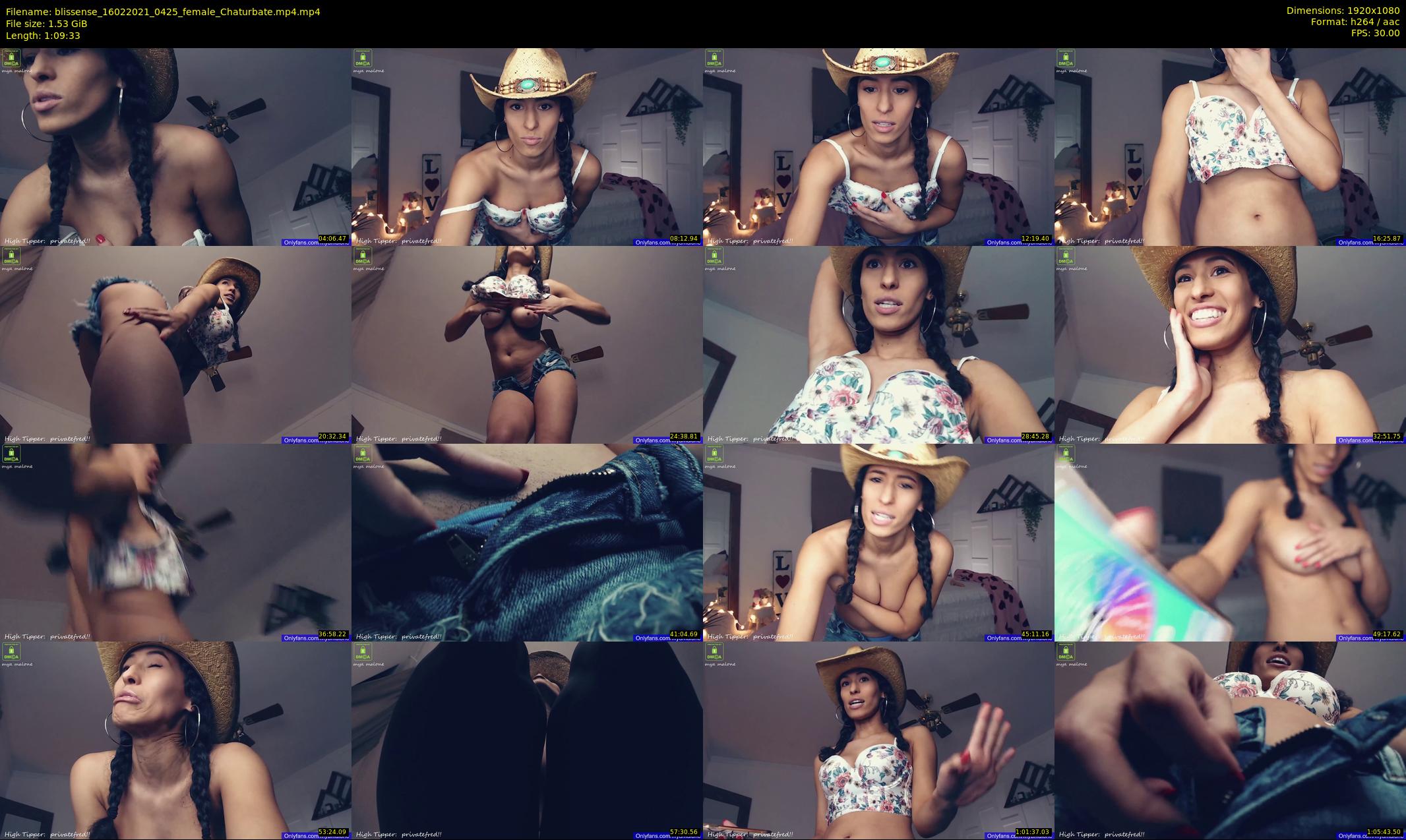 blissense — 70 minute Chaturbate female cam show recording, 1080p, Feb 16, 2021
