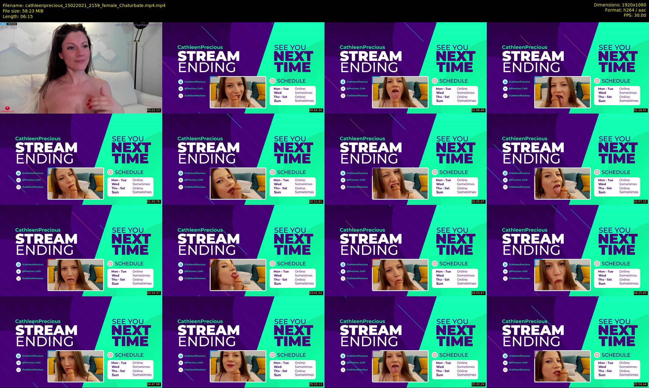 cathleenprecious — 7 minute Chaturbate female cam show recording, 1080p, Feb 15, 2021