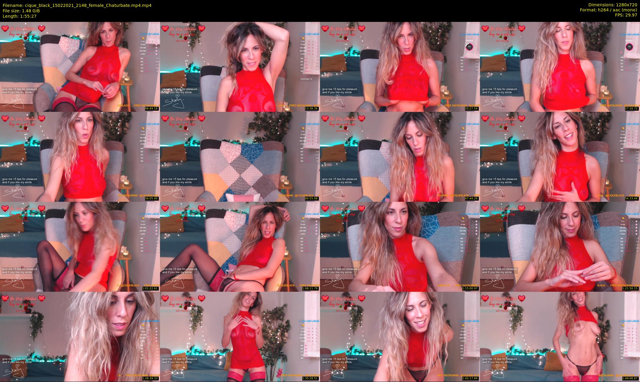 cique_black — 116 minute Chaturbate female cam show recording, 720p, Feb 15, 2021