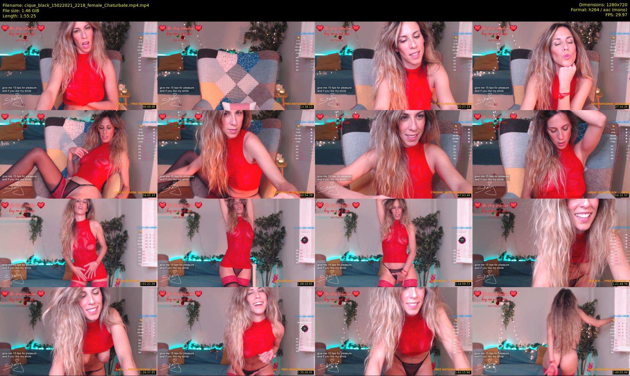 cique_black — 116 minute Chaturbate female cam show recording, 720p, Feb 15, 2021