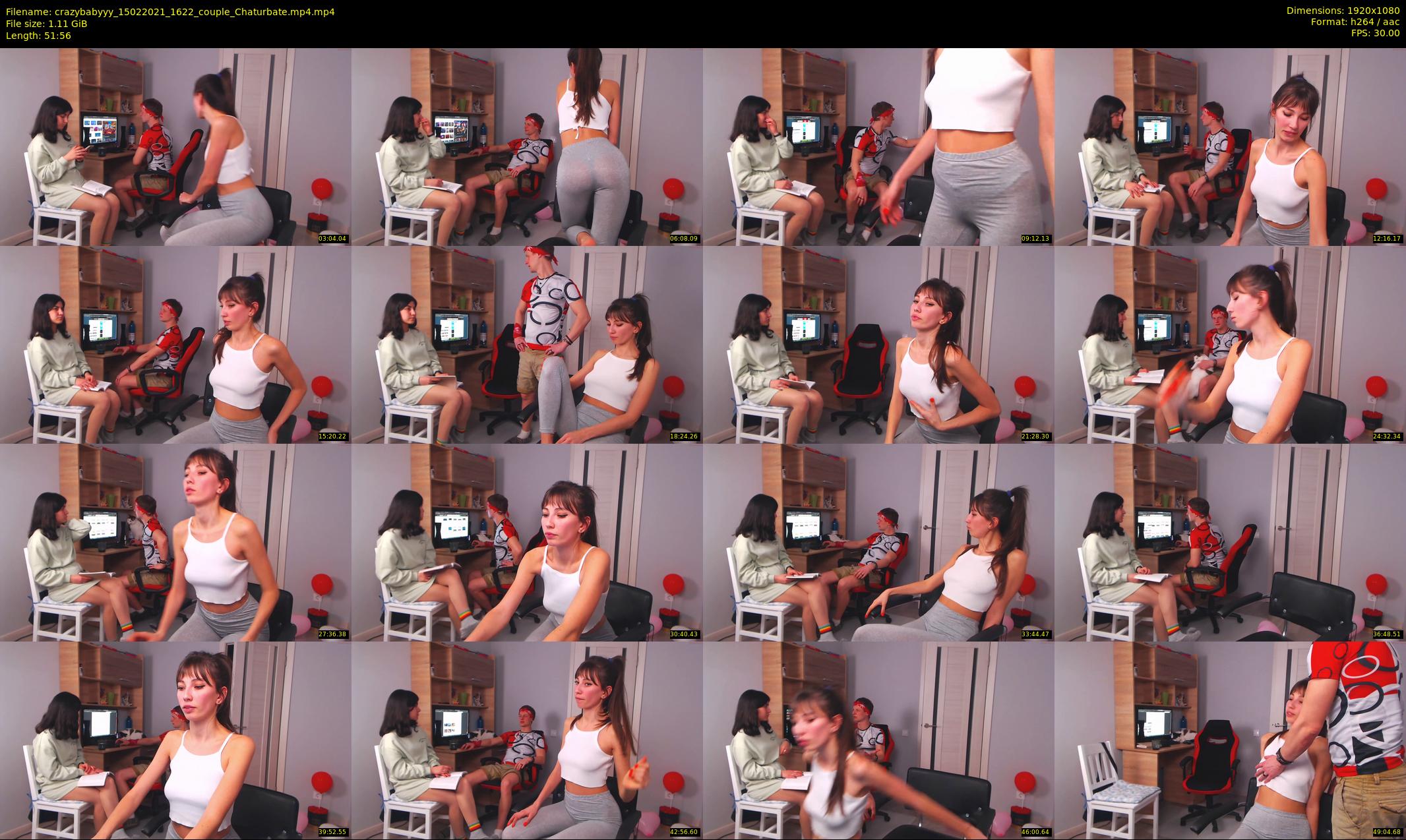 crazybabyyy — 52 minute Chaturbate couple cam show recording, 1080p, Feb 15, 2021