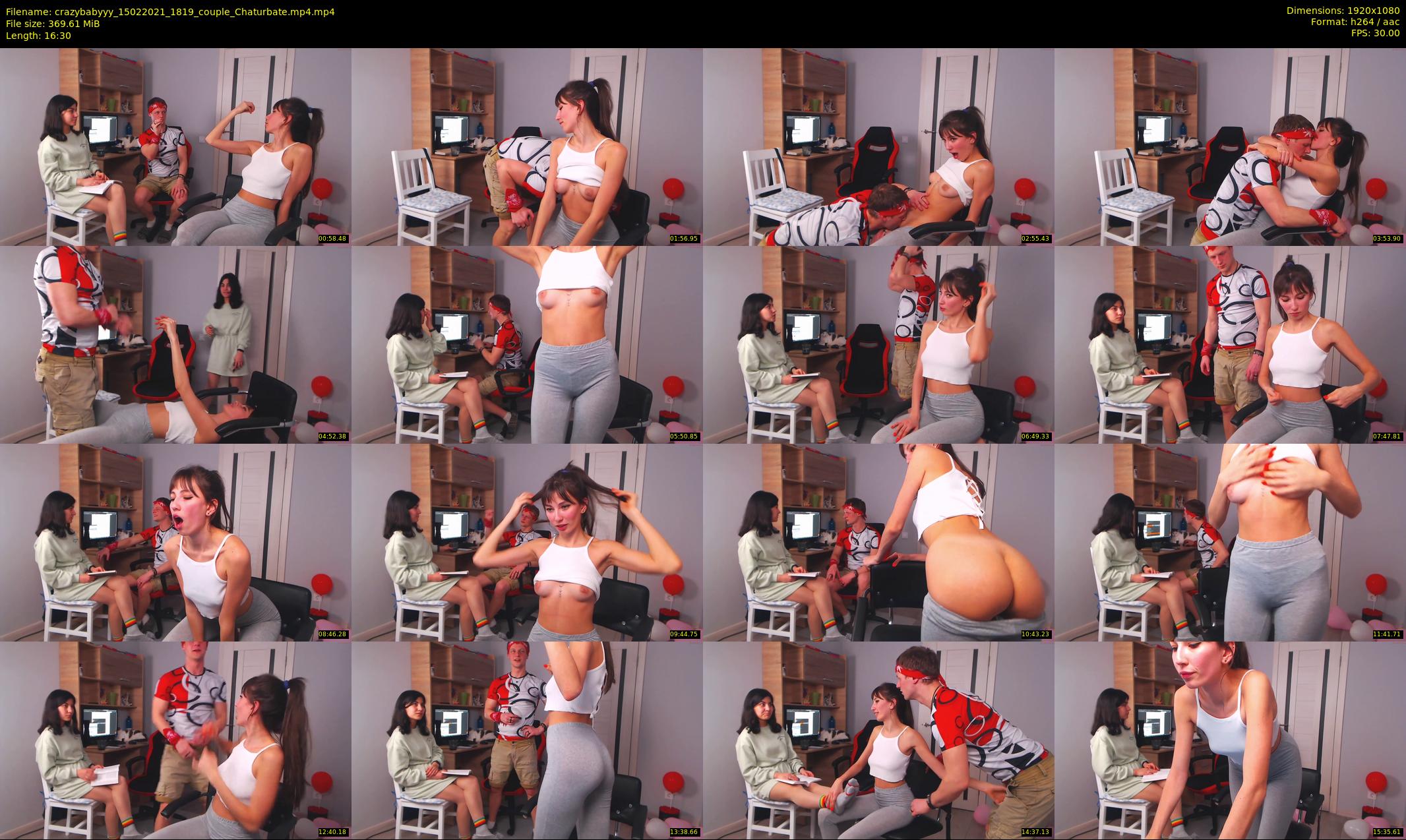 crazybabyyy — 17 minute Chaturbate couple cam show recording, 1080p, Feb 15, 2021