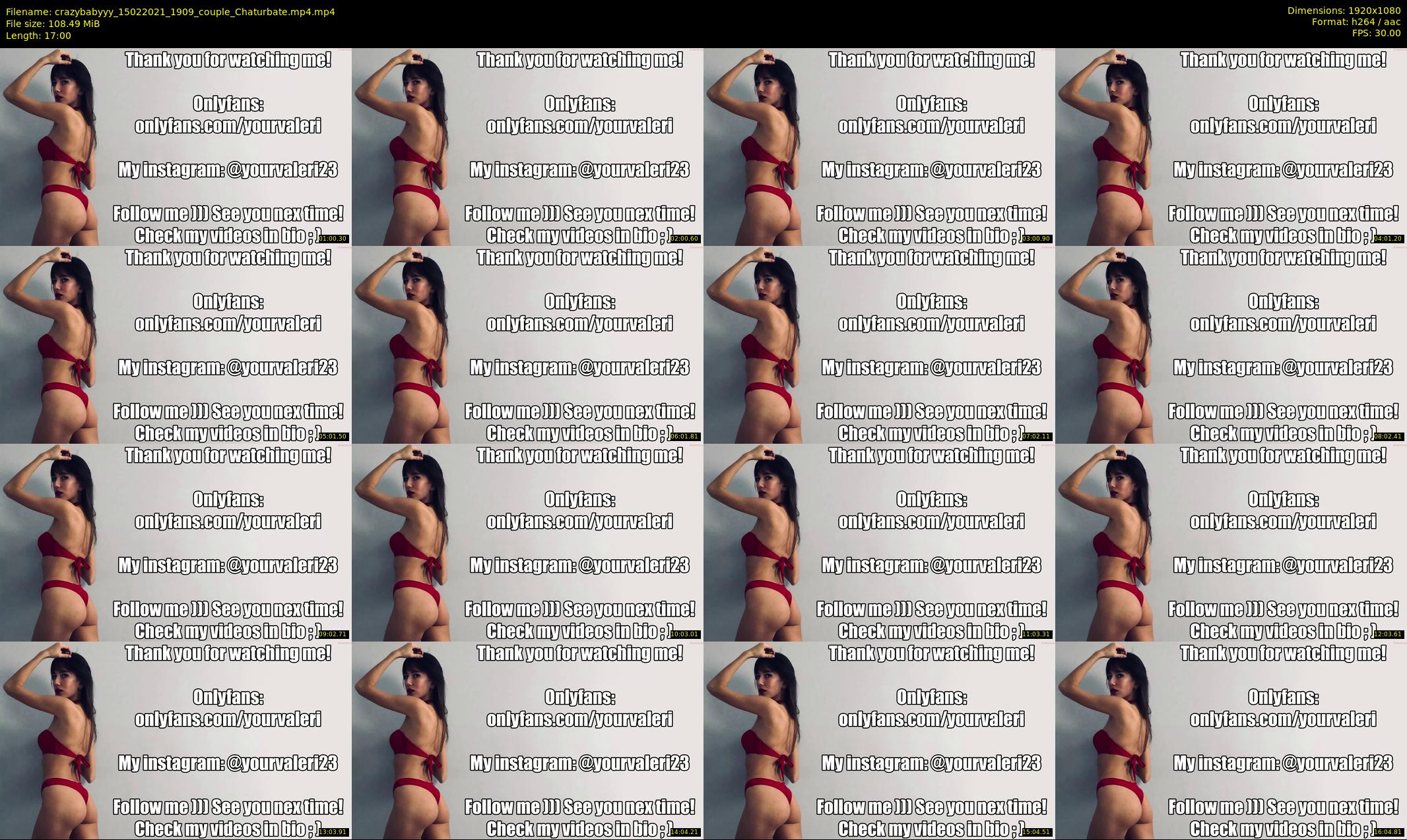 crazybabyyy — 17 minute Chaturbate couple cam show recording, 1080p, Feb 15, 2021