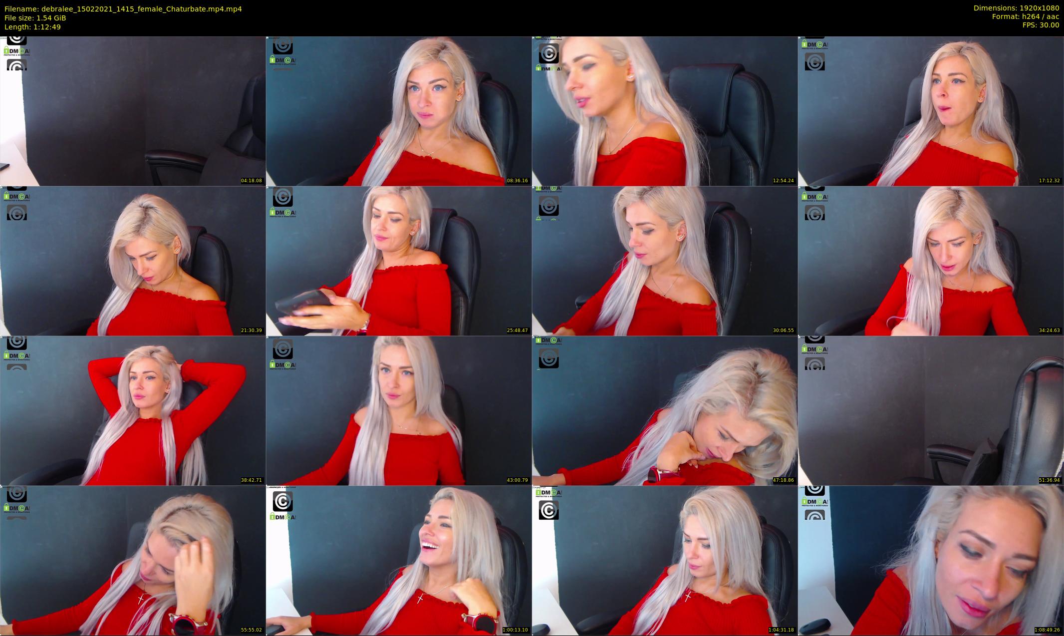 debralee — 73 minute Chaturbate female cam show recording, 1080p, Feb 15, 2021
