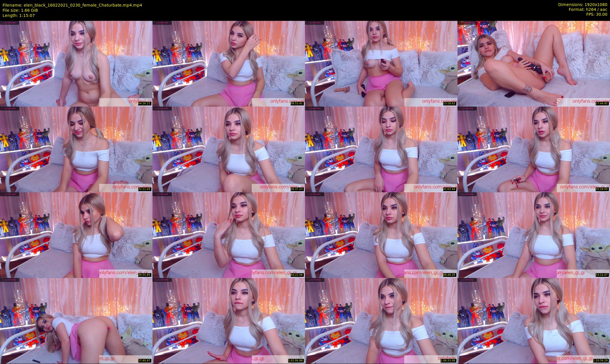 elen_black — 76 minute Chaturbate female cam show recording, 1080p, Feb 16, 2021