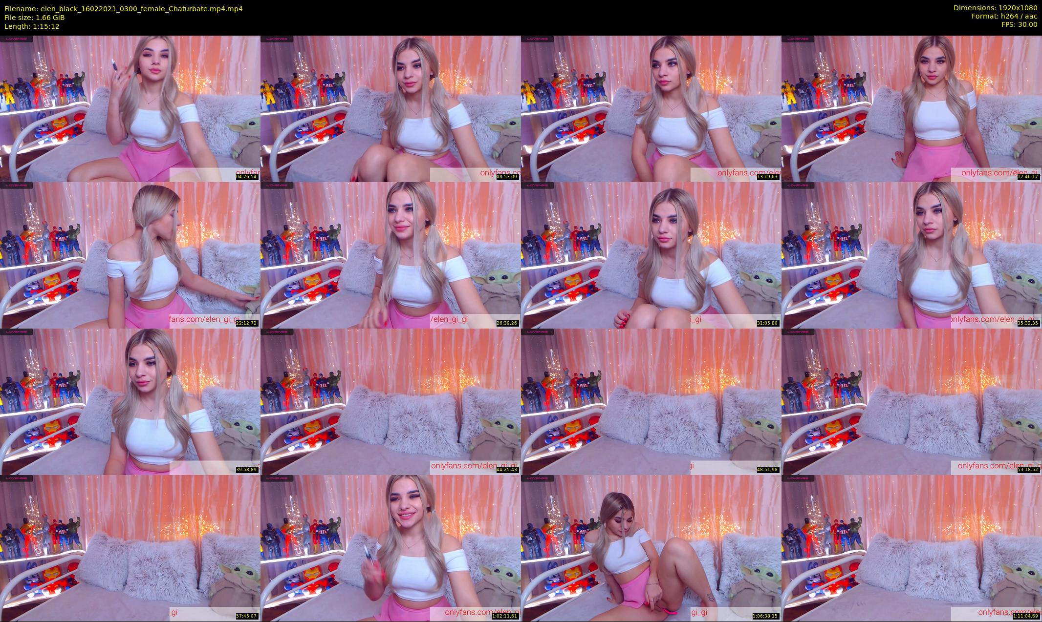 elen_black — 76 minute Chaturbate female cam show recording, 1080p, Feb 16, 2021