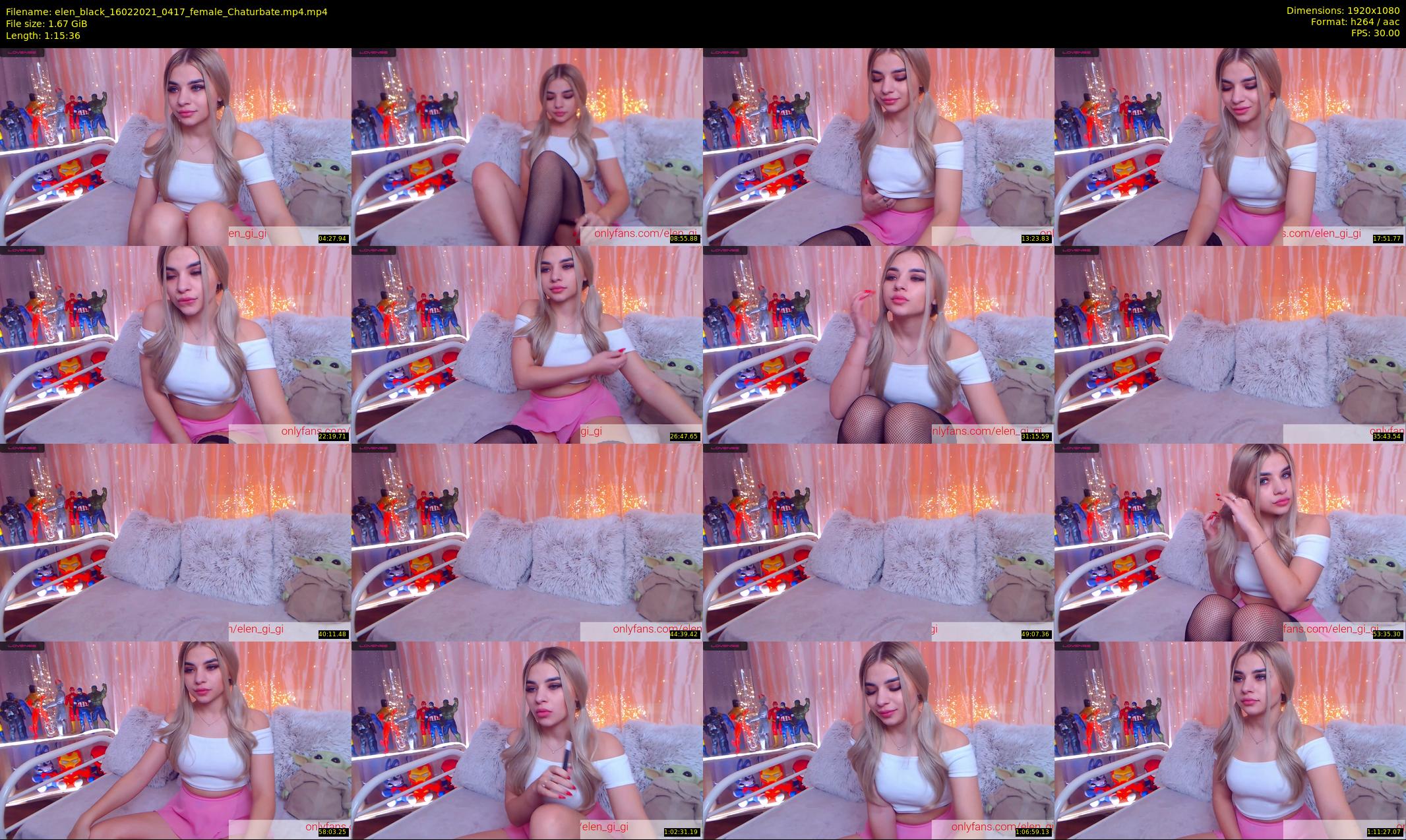 elen_black — 76 minute Chaturbate female cam show recording, 1080p, Feb 16, 2021