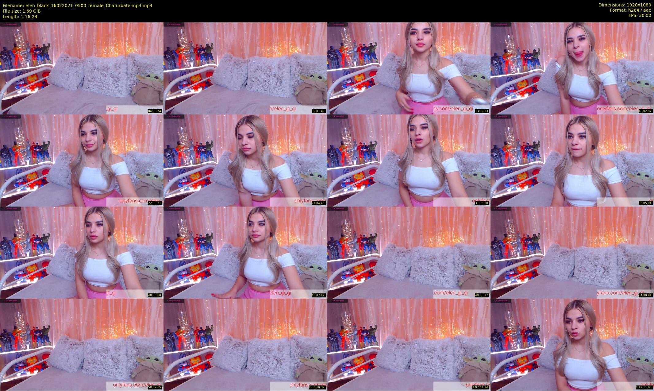 elen_black — 77 minute Chaturbate female cam show recording, 1080p, Feb 16, 2021