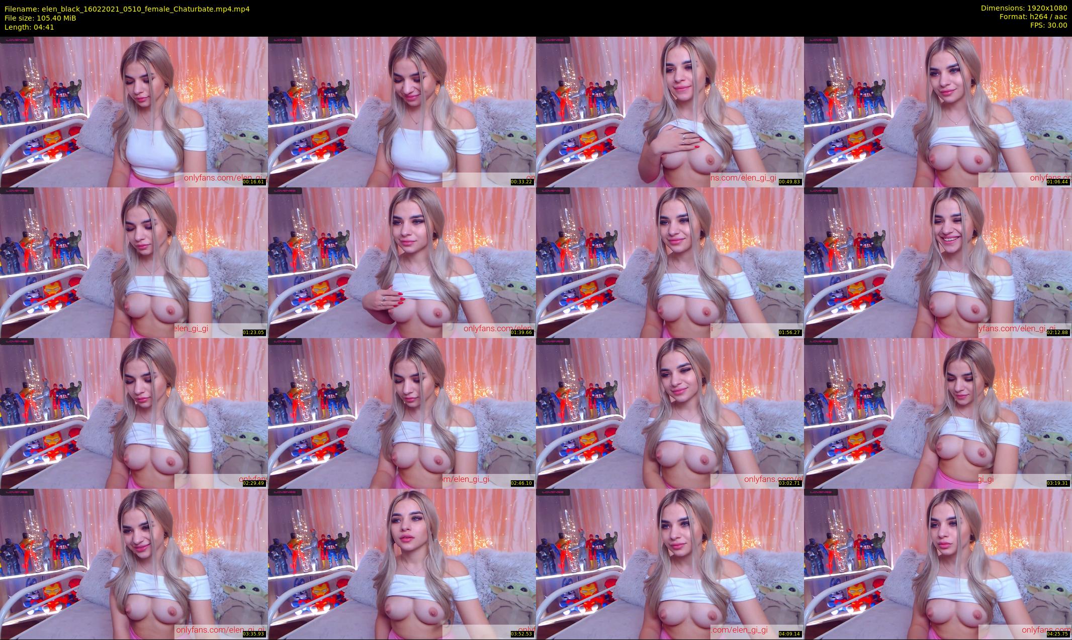 elen_black — 5 minute Chaturbate female cam show recording, 1080p, Feb 16, 2021