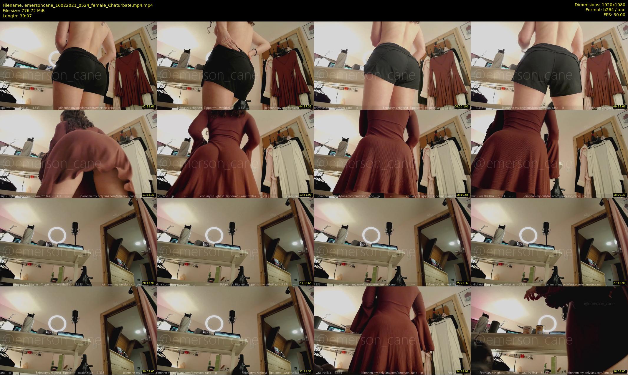 emersoncane — 40 minute Chaturbate female cam show recording, 1080p, Feb 16, 2021