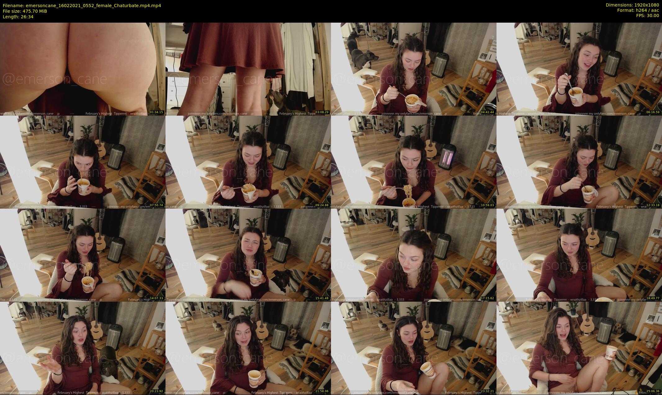 emersoncane — 27 minute Chaturbate female cam show recording, 1080p, Feb 16, 2021