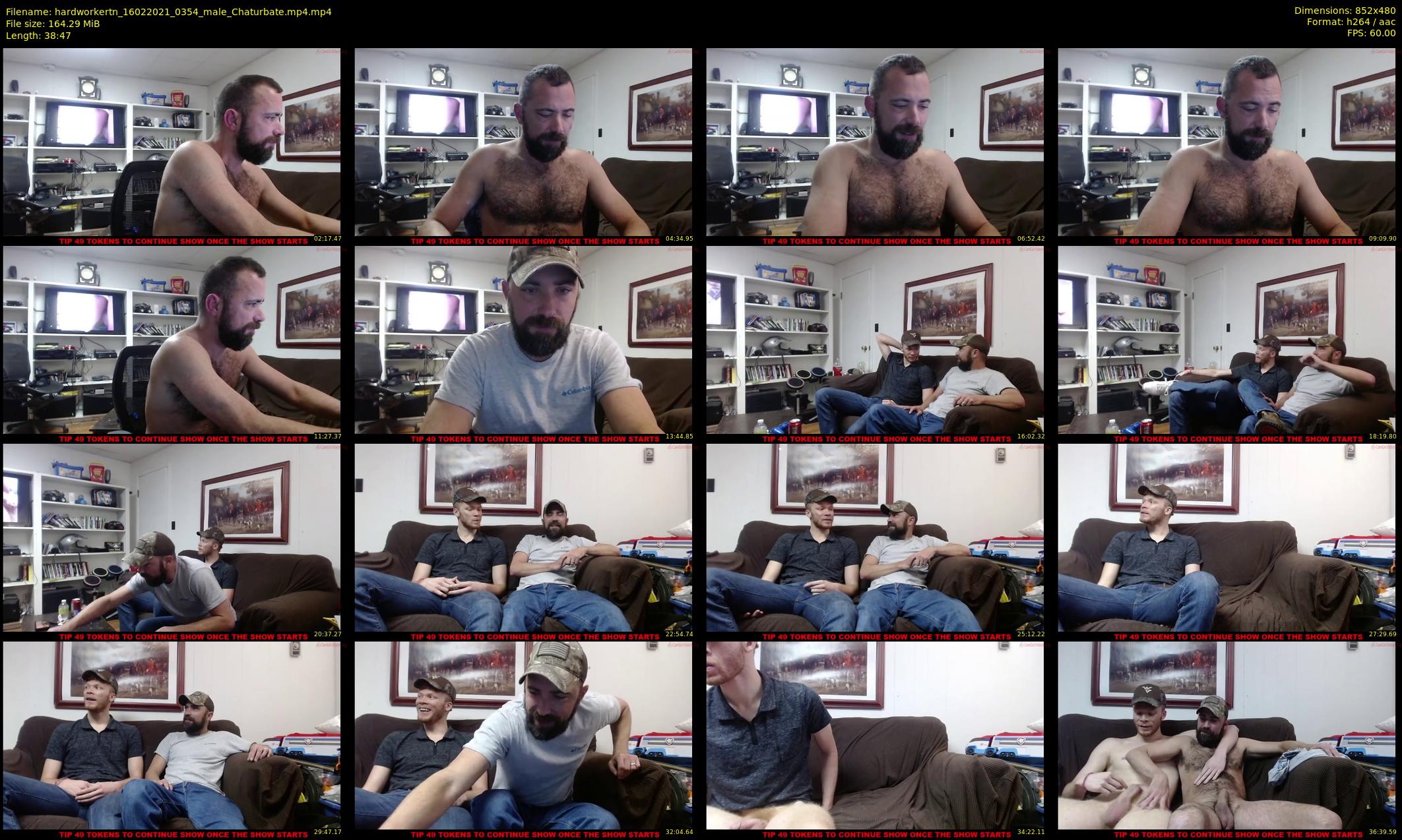 hardworkertn — 39 minute Chaturbate male cam show recording, 480p, Feb 16, 2021