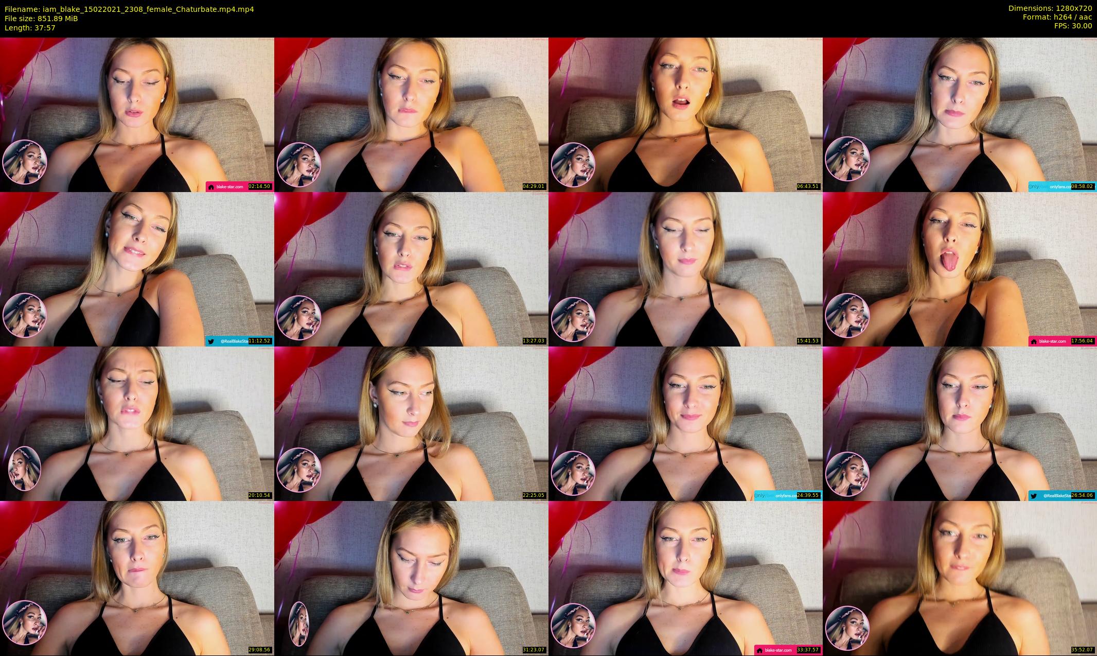 iam_blake — 38 minute Chaturbate female cam show recording, 720p, Feb 15, 2021