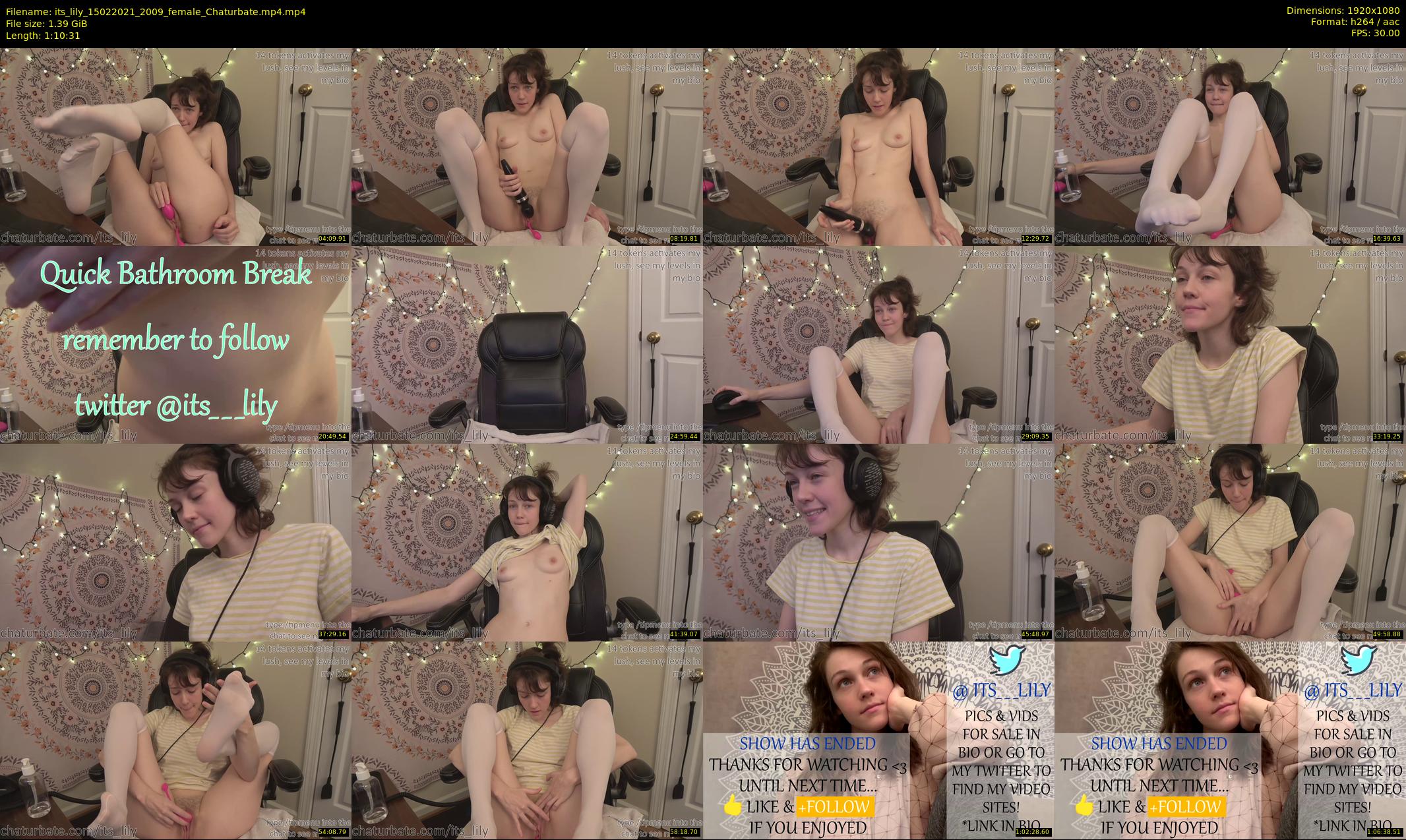 its_lily — 71 minute Chaturbate female cam show recording, 1080p, Feb 15, 2021