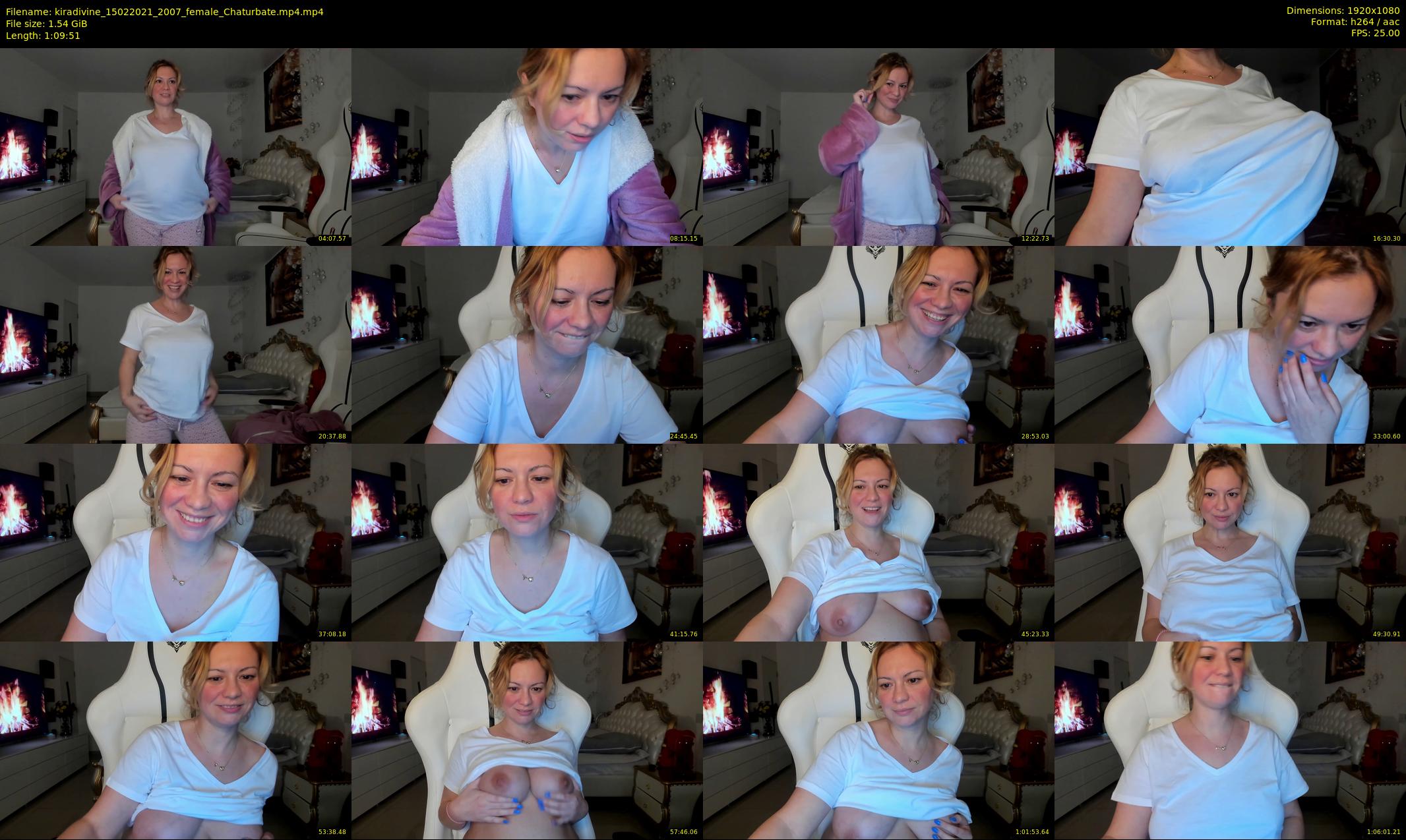 kiradivine — 70 minute Chaturbate female cam show recording, 1080p, Feb 15, 2021