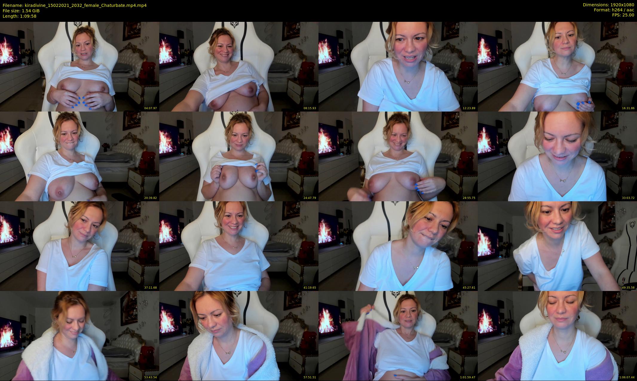 kiradivine — 70 minute Chaturbate female cam show recording, 1080p, Feb 15, 2021