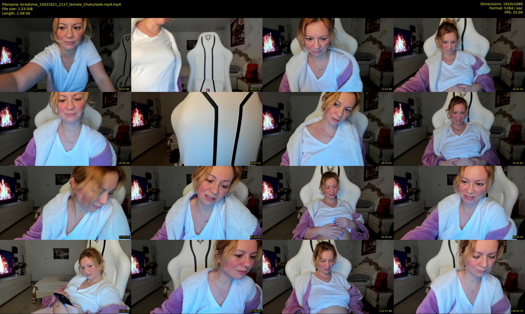 kiradivine — 70 minute Chaturbate female cam show recording, 1080p, Feb 15, 2021