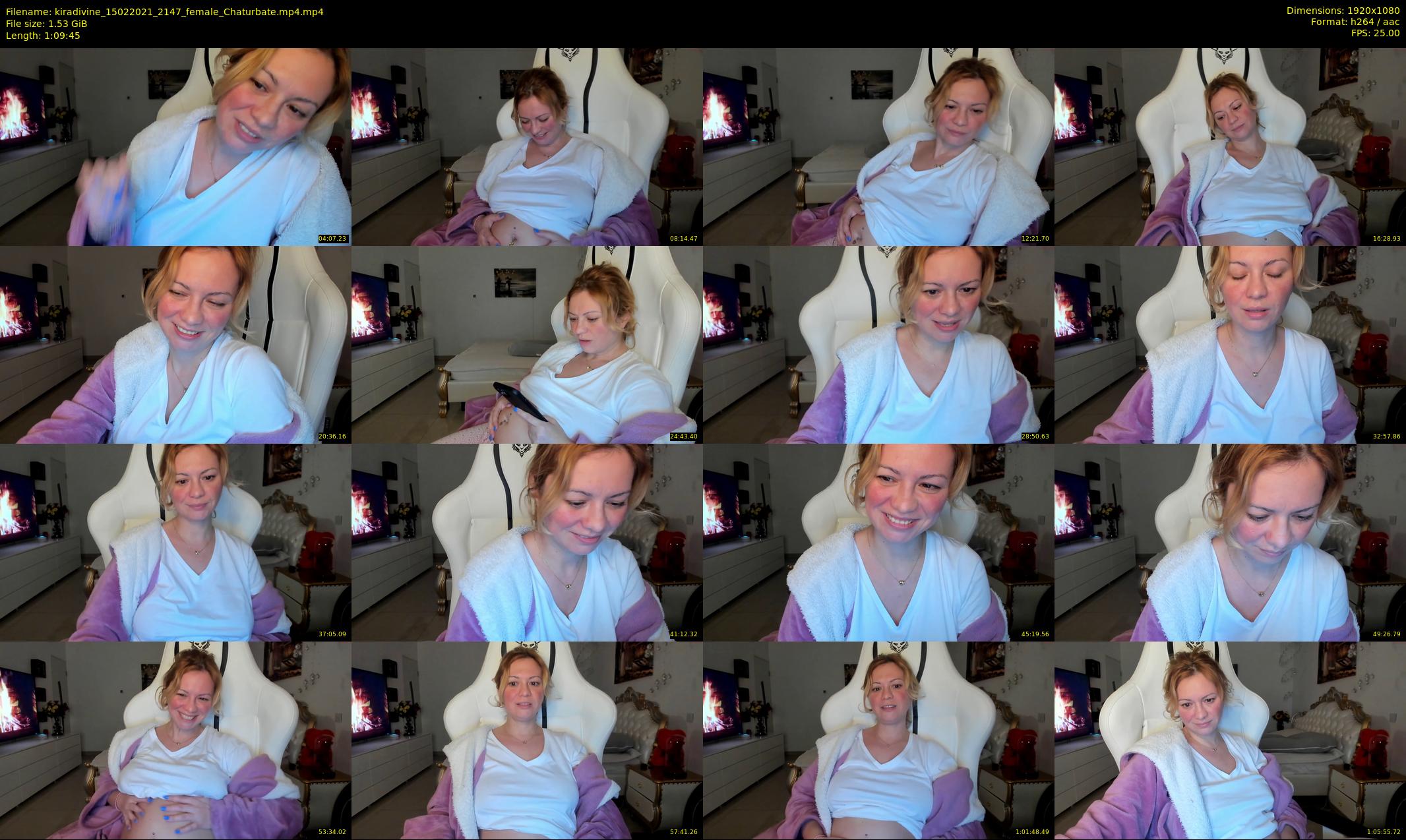 kiradivine — 70 minute Chaturbate female cam show recording, 1080p, Feb 15, 2021