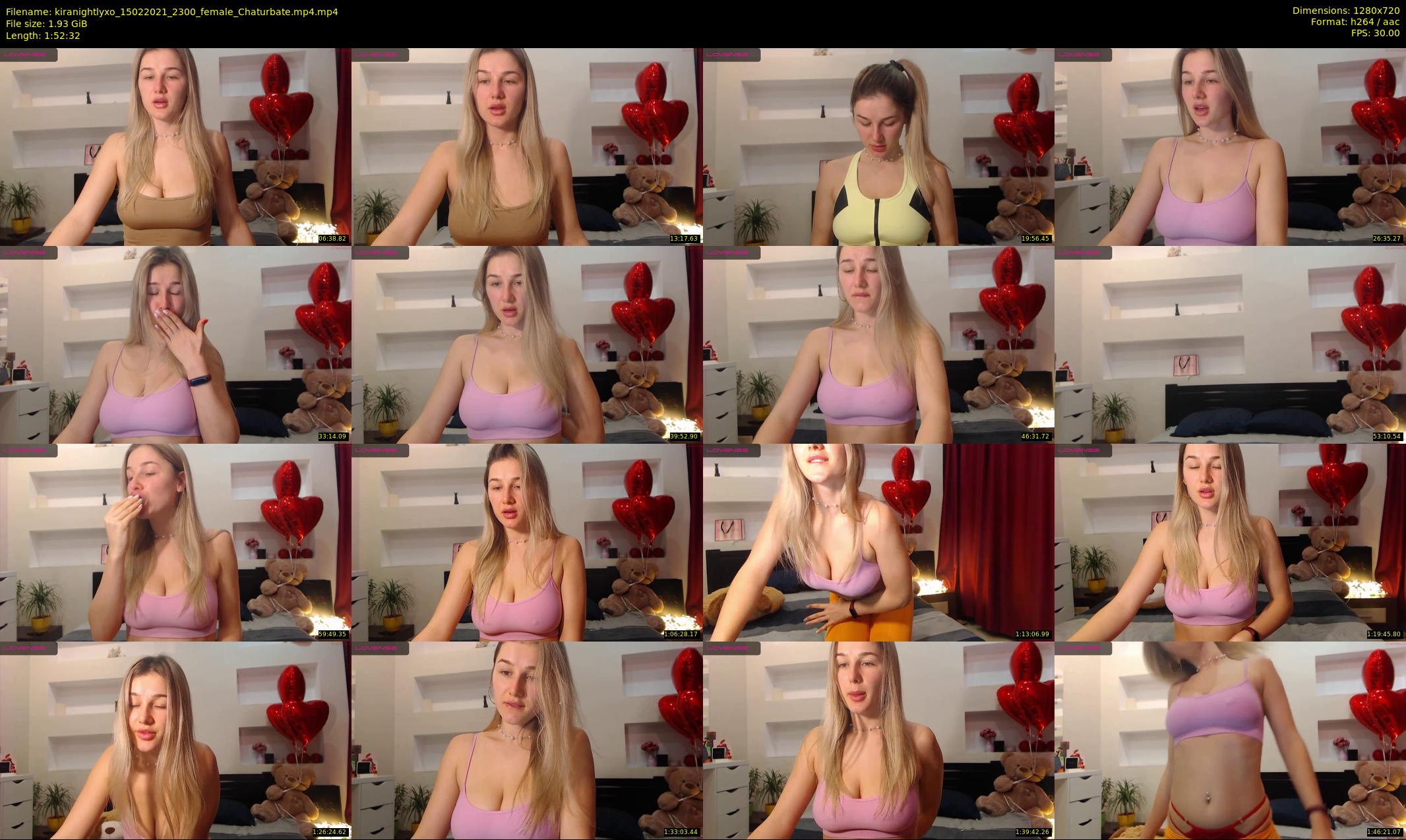 kiranightlyxo — 113 minute Chaturbate female cam show recording, 720p, Feb 15, 2021