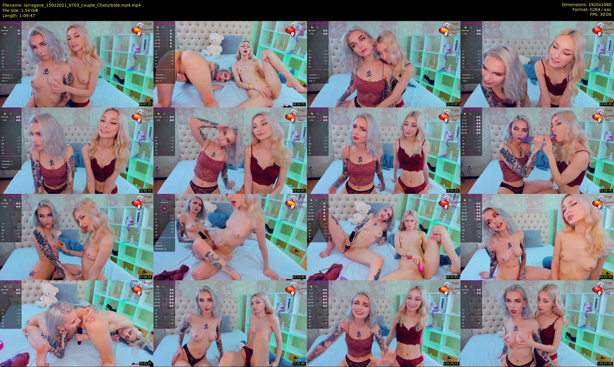 larragane — 70 minute Chaturbate couple cam show recording, 1080p, Feb 15, 2021