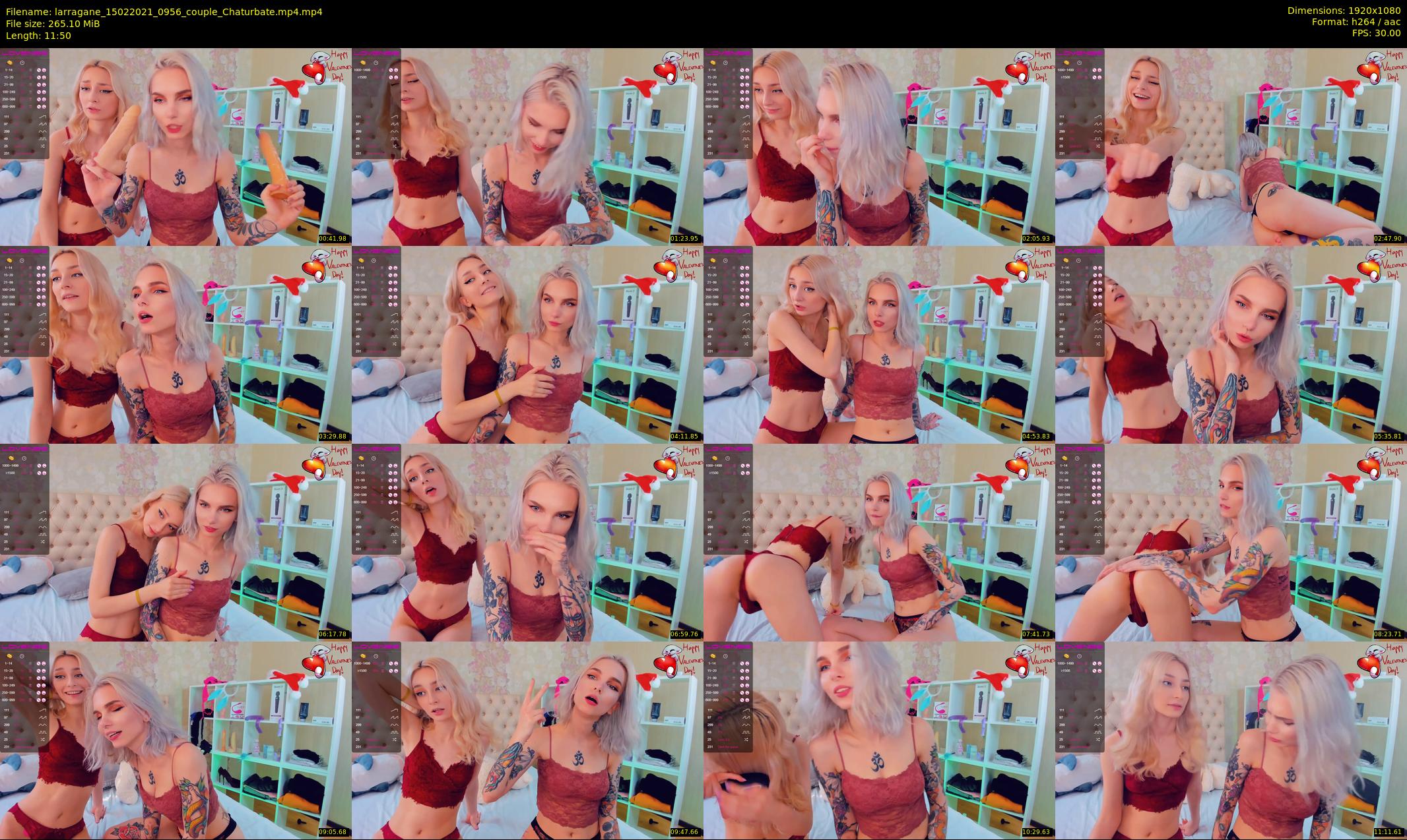 larragane — 12 minute Chaturbate couple cam show recording, 1080p, Feb 15, 2021