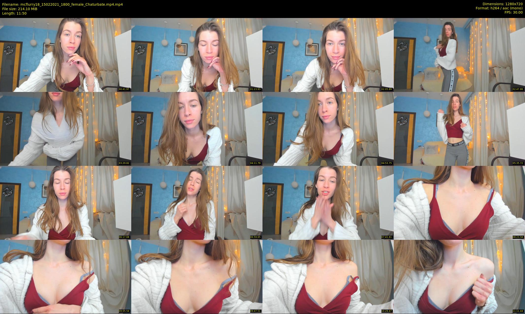 mcflurry18 — 12 minute Chaturbate female cam show recording, 720p, Feb 15, 2021
