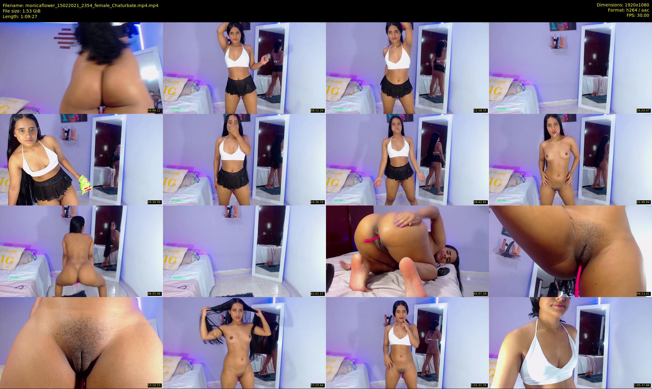 monicaflower — 70 minute Chaturbate female cam show recording, 1080p, Feb 15, 2021