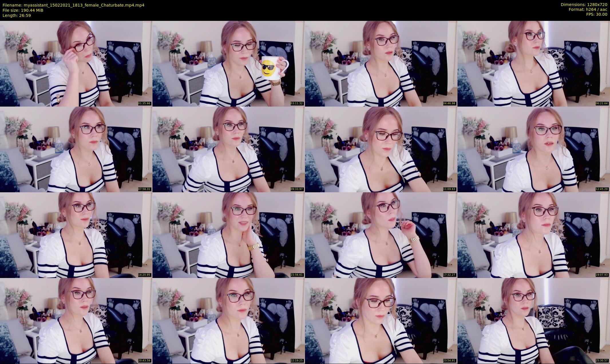myassistant — 27 minute Chaturbate female cam show recording, 720p, Feb 15, 2021