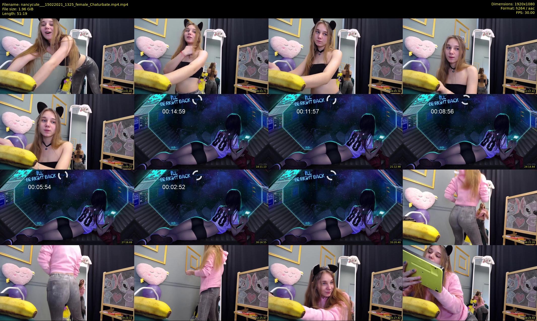 nancycute__ — 52 minute Chaturbate female cam show recording, 1080p, Feb 15, 2021