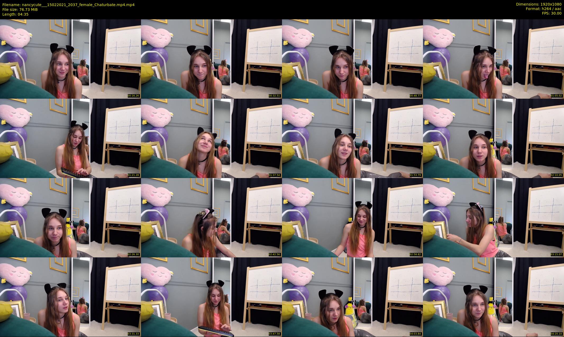 nancycute__ — 5 minute Chaturbate female cam show recording, 1080p, Feb 15, 2021