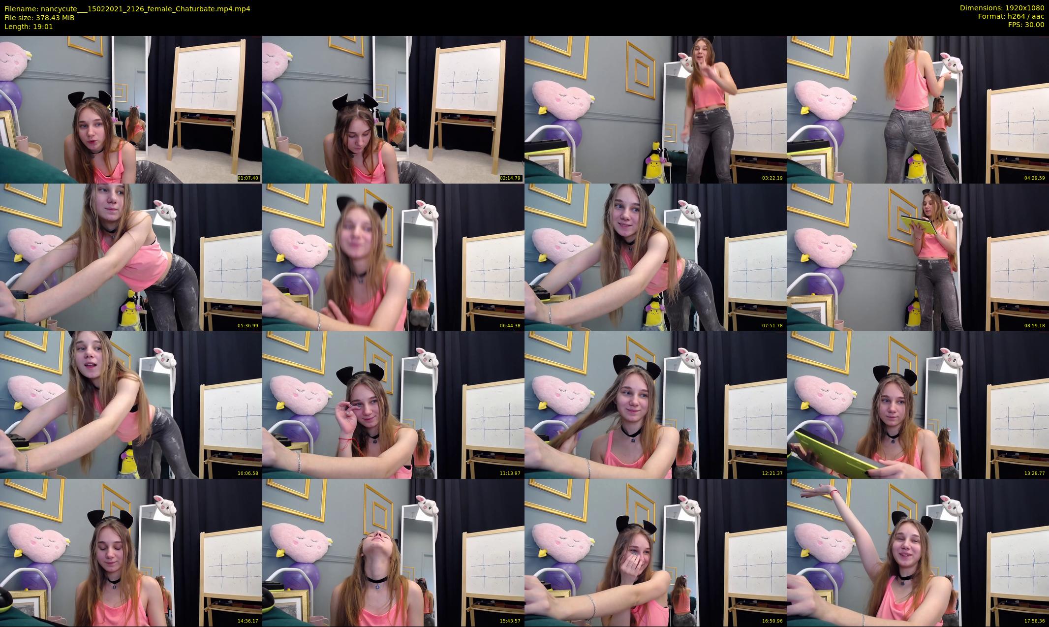 nancycute__ — 20 minute Chaturbate female cam show recording, 1080p, Feb 15, 2021